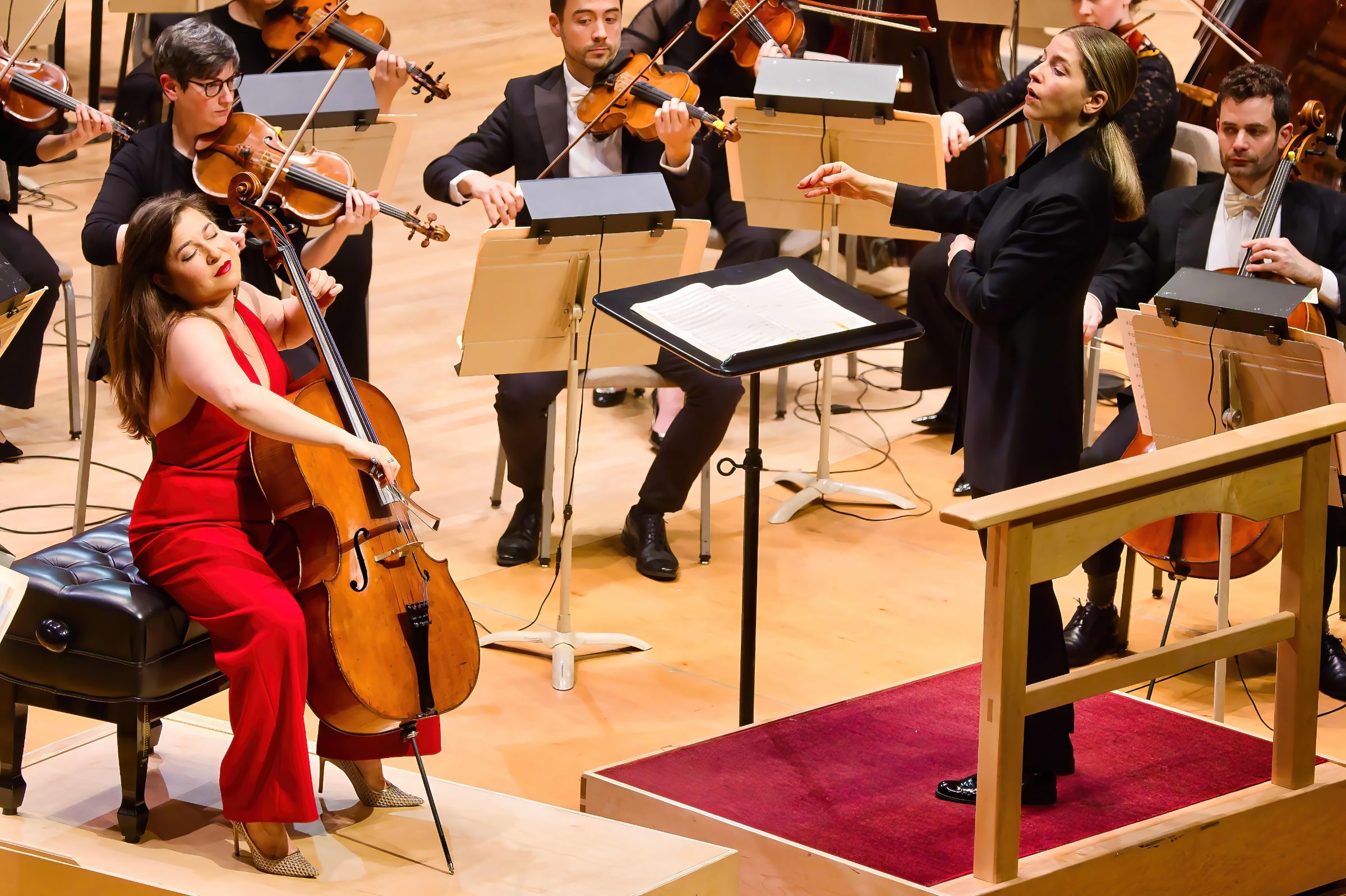 Alisa Weilerstein, Karina Canellakis and the Boston Symphony &copy; Hilary Scott