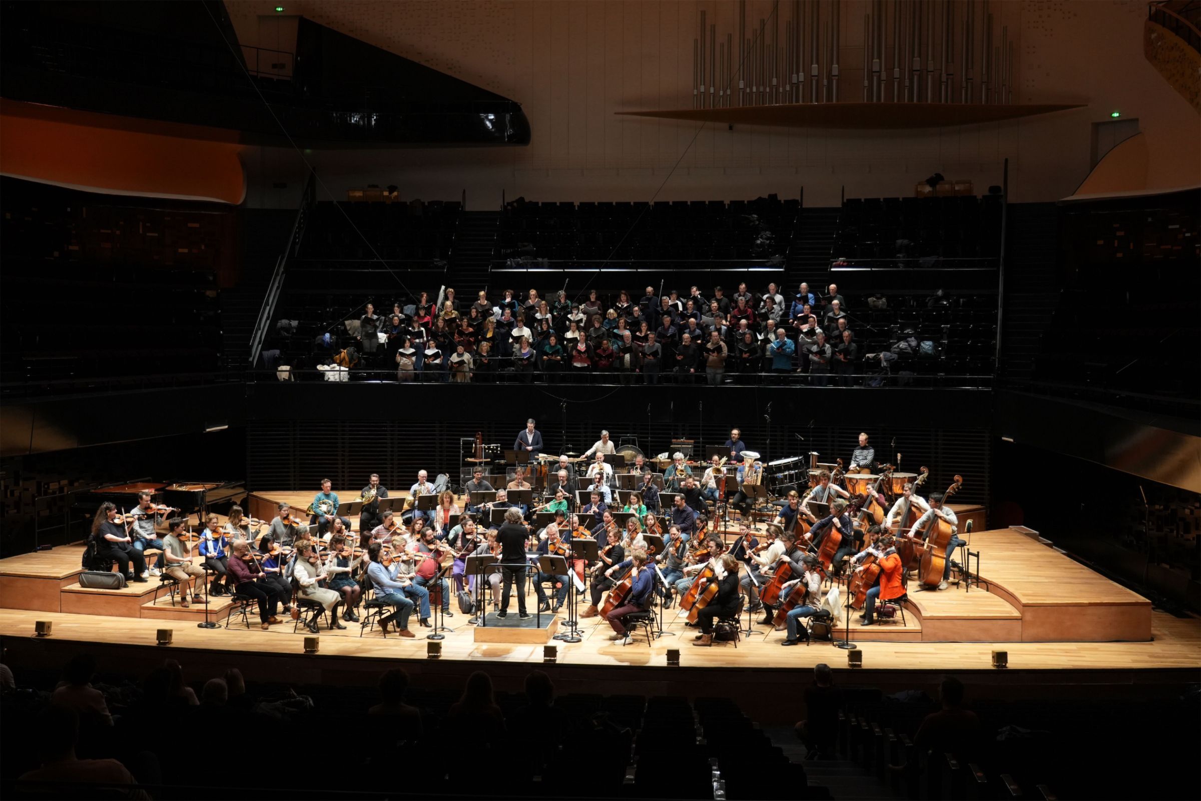 L'Orchestre Philharmonique de Radio France répète à la Philharmonie pour le festival Présences &copy; François Daburon