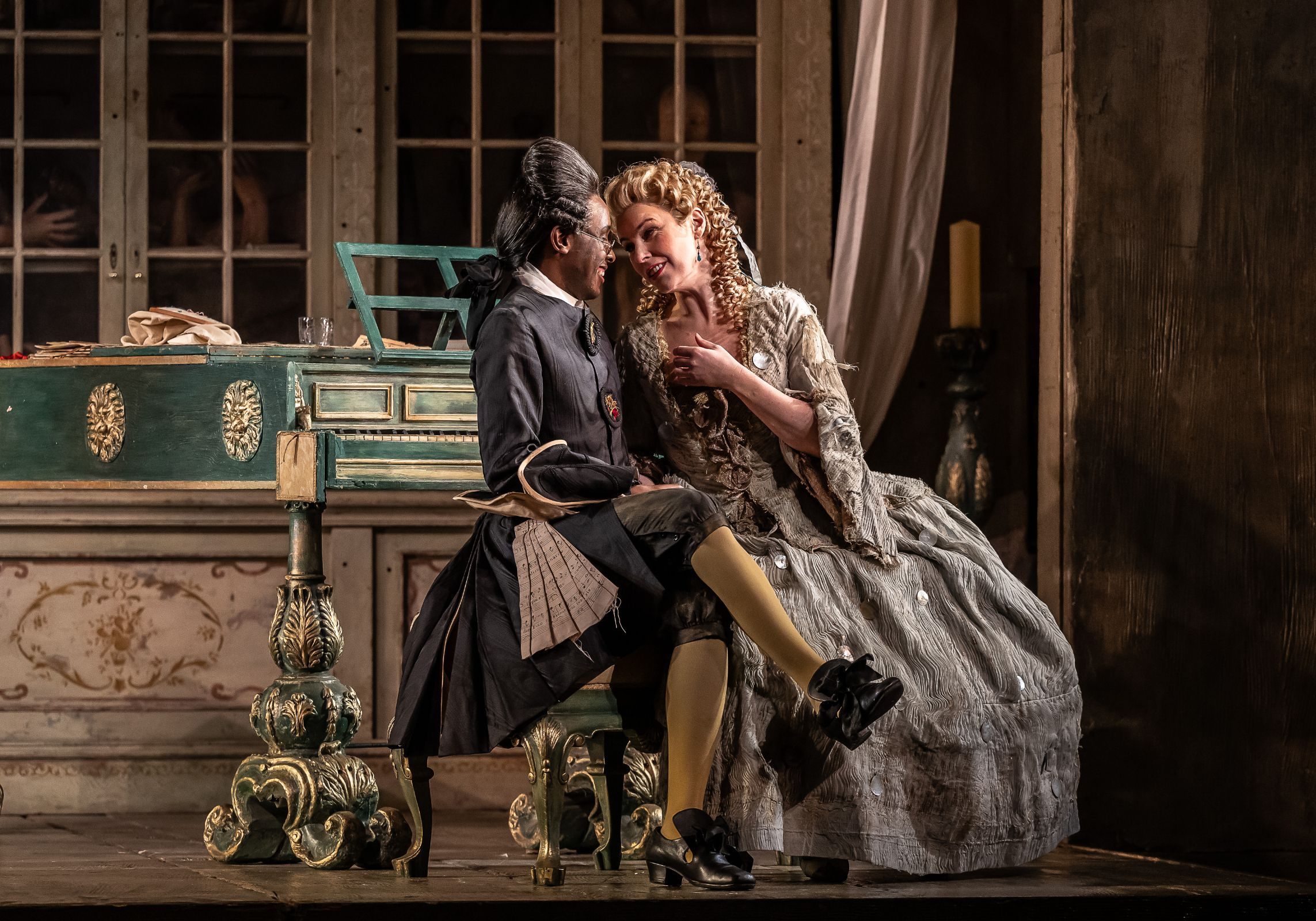 Innocent Masuku (Almaviva) and Anna Devin (Rosina) &copy; Clive Barda