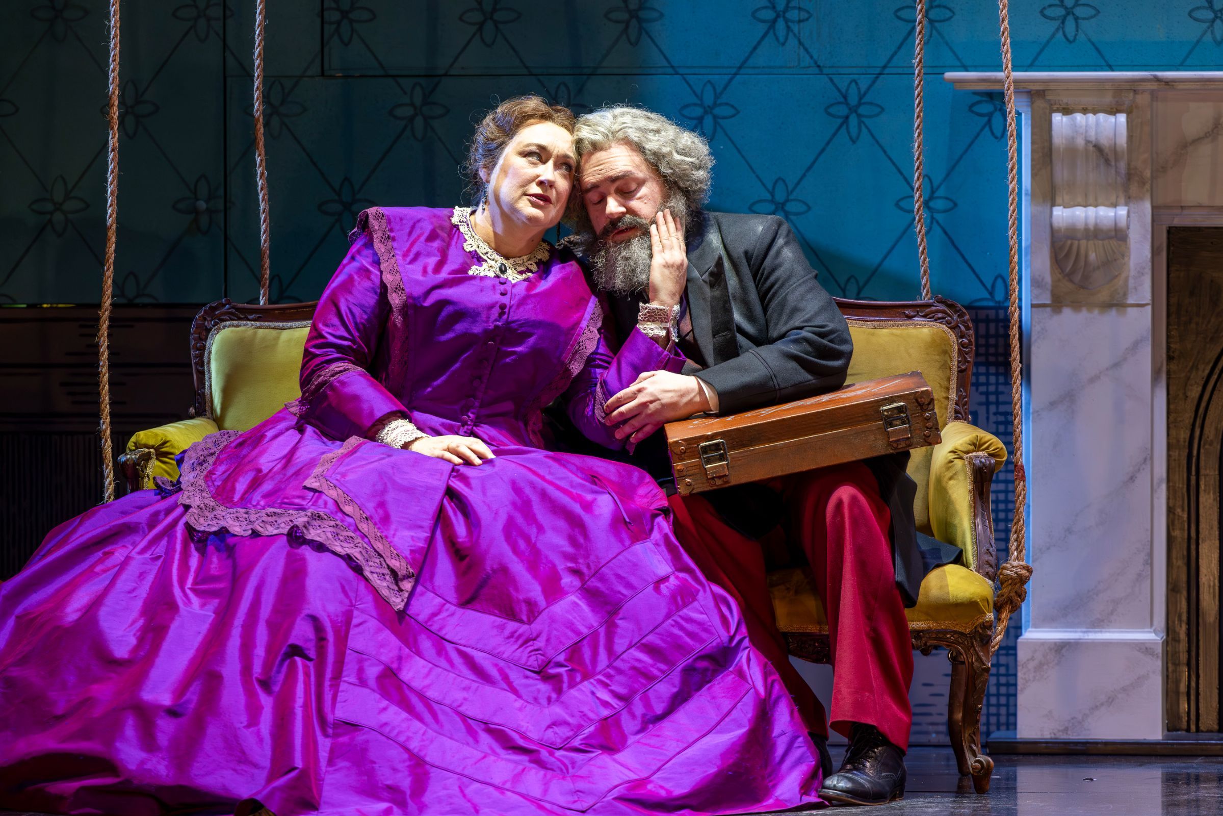Orla Boylan (Jenny Marx) and Roland Wood (Karl Marx) &copy; James Glossop