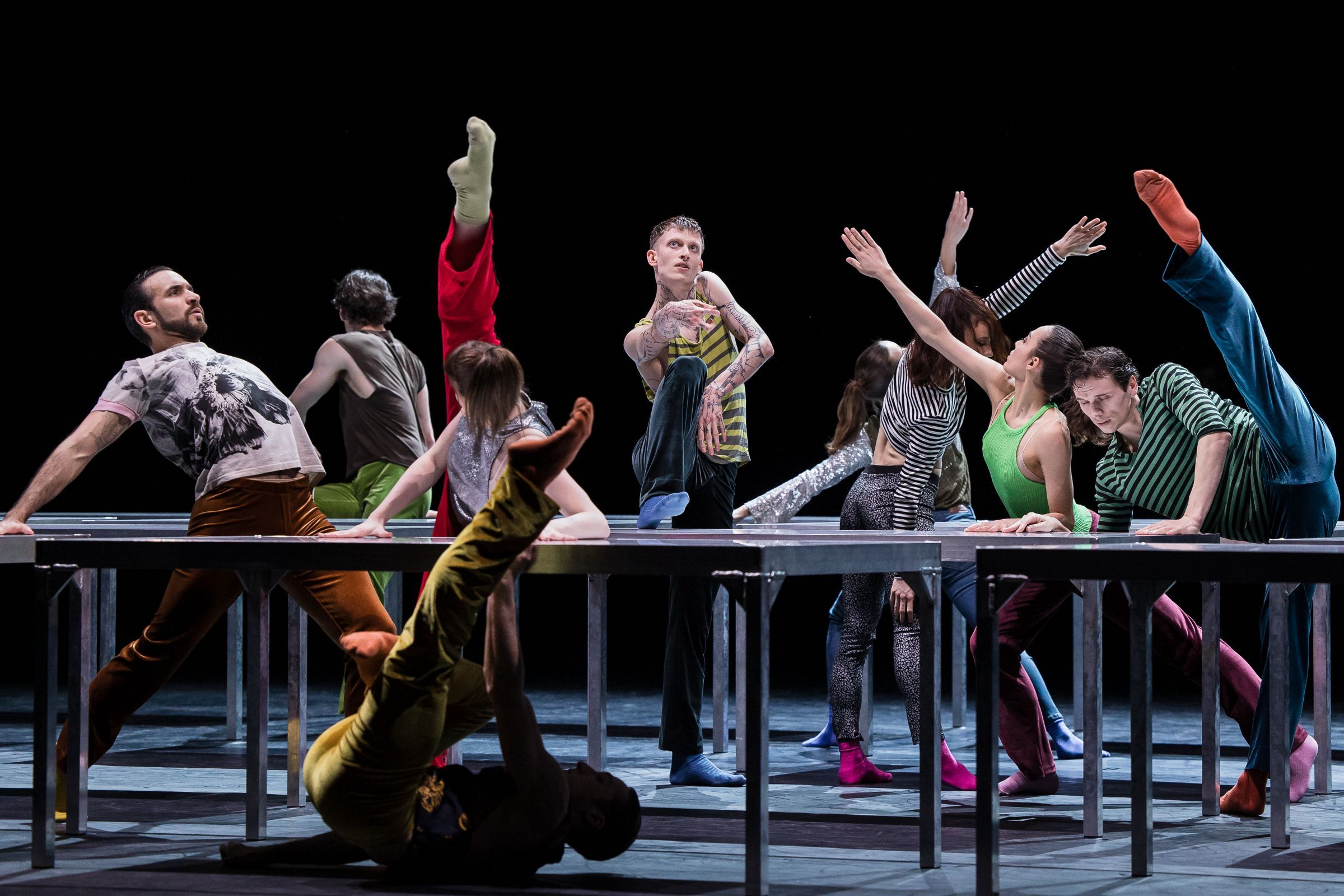 Staatsballett Berlin in William Forsythe's <i>One Flat Thing, Reproduced</i> &copy; Yan Revazov