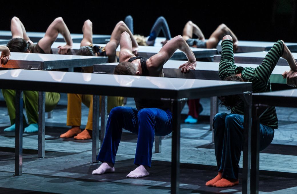 Staatsballett Berlin in William Forsythe's <i>One Flat Thing, Reproduced</i> &copy; Yan Revazov