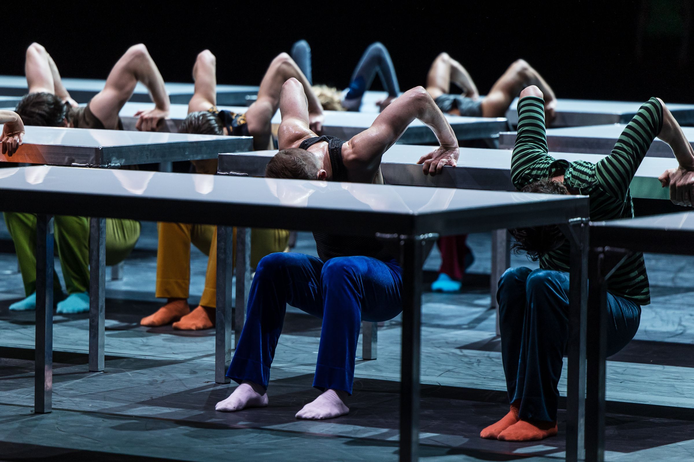 Staatsballett Berlin in William Forsythe's <i>One Flat Thing, Reproduced</i> &copy; Yan Revazov