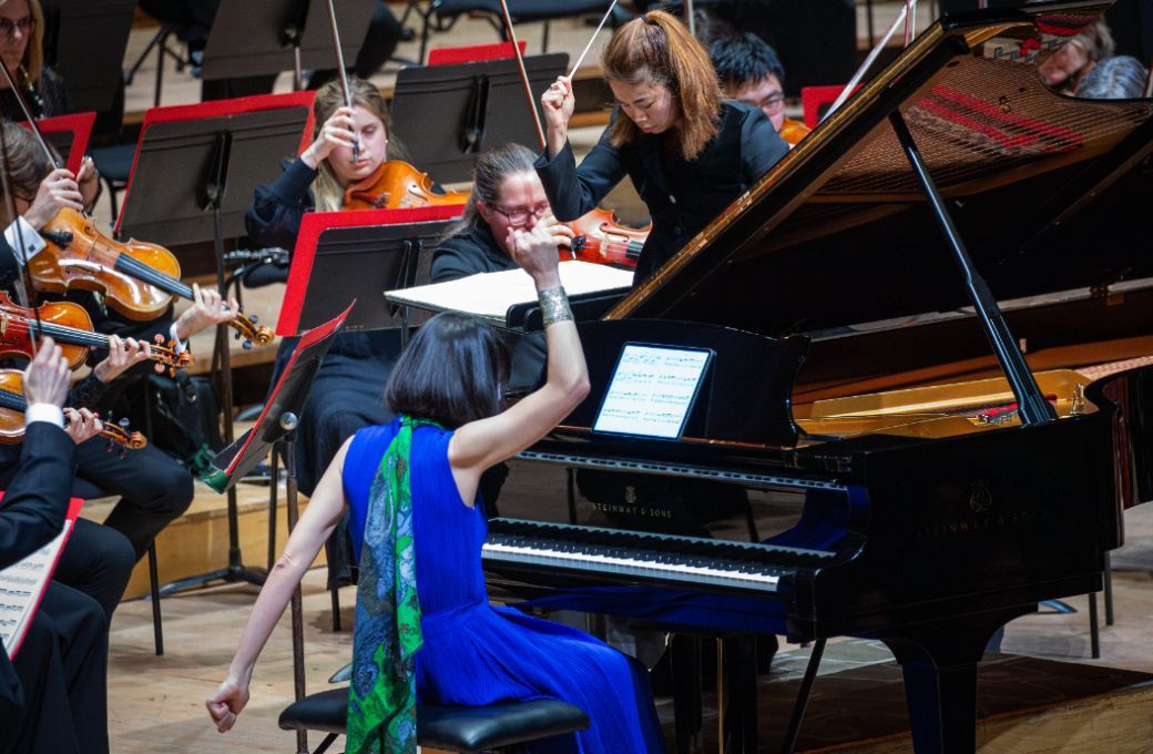 Alice Sara Ott, Elim Chan and the Philharmonia &copy; Philharmonia Orchestra | Marc Gascoigne