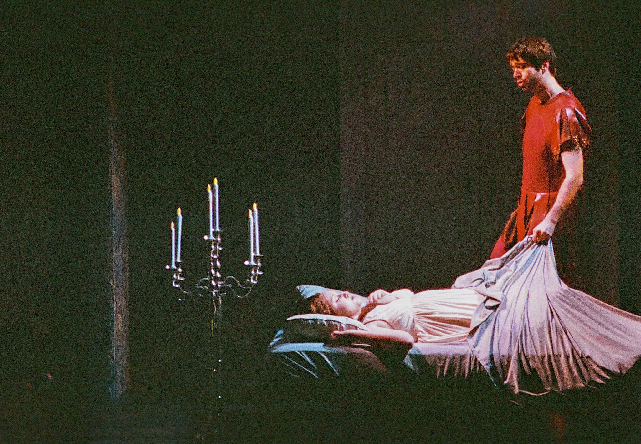 Jenny Anne Flory (Lucretia) and Benjamin Dickerson (Tarquinius) &copy; Drew Johnson