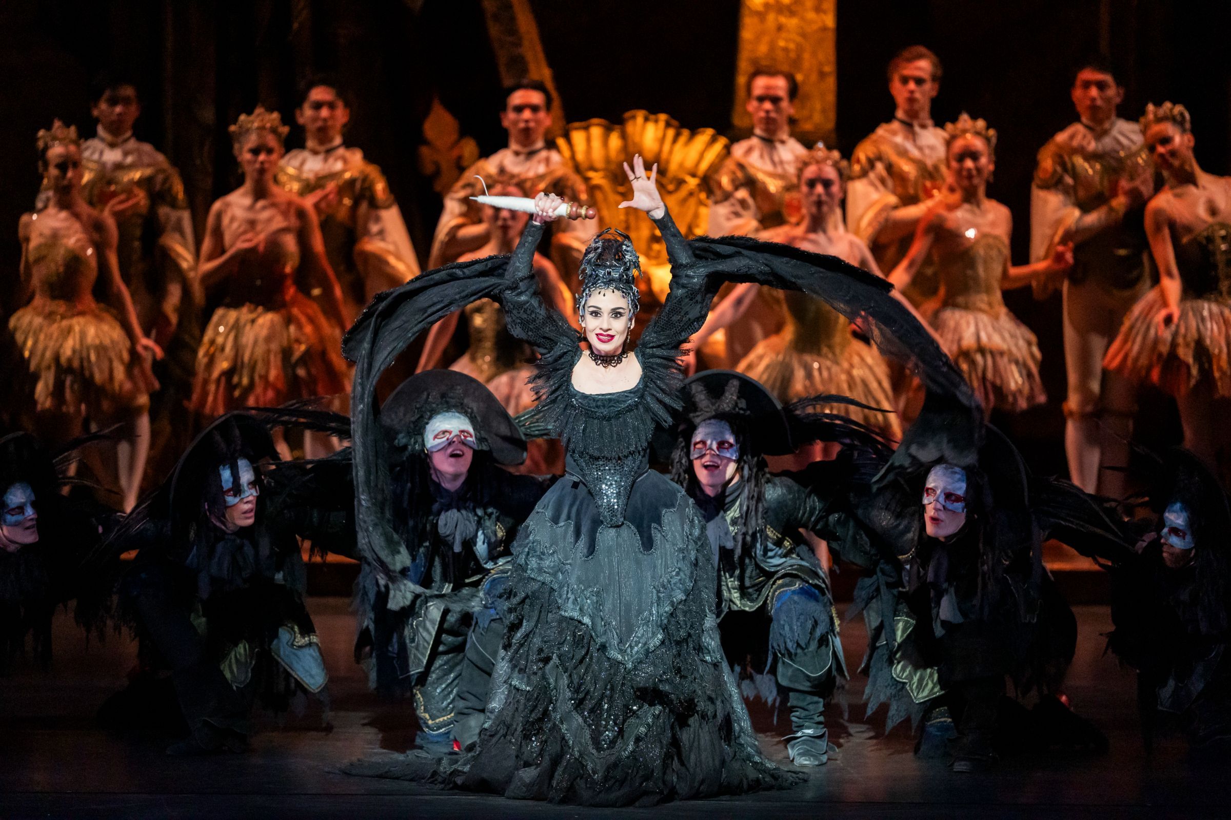 Daria Stanciulescu as Carabosse in Sir Peter Wright's <i>The Sleeping Beauty</i> &copy; Tristram Kenton
