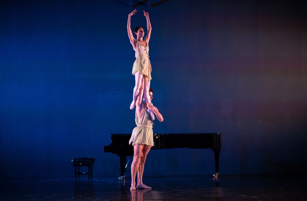 Yasmine Naghdi and Reece Clarke in Asaf Messerer's <i>Spring Waters</i> &copy; Deborah Jaffe