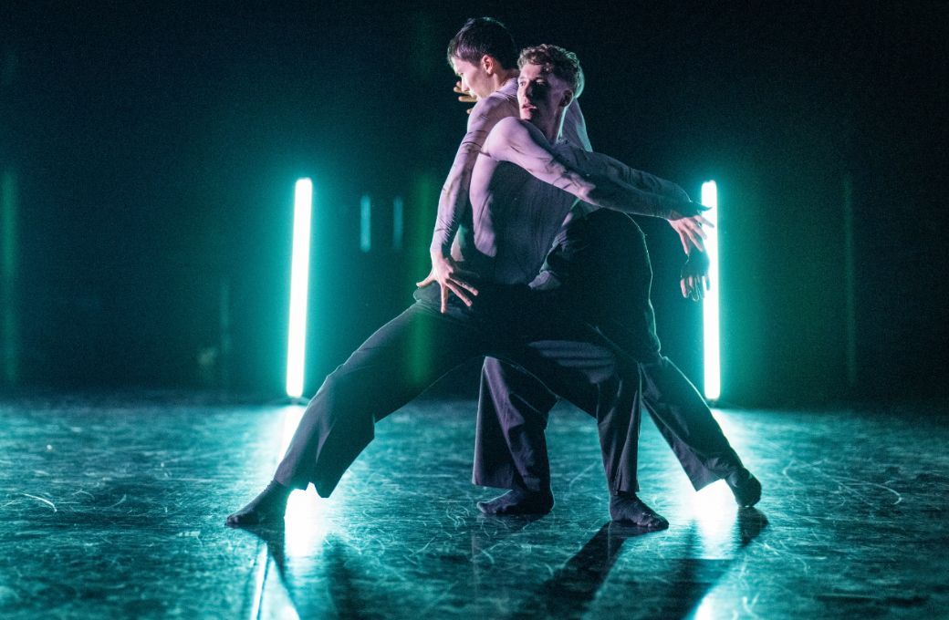 James Pett and Travis Clausen-Knight in <i>Nerve Wire</i> &copy; Deborah Jaffe