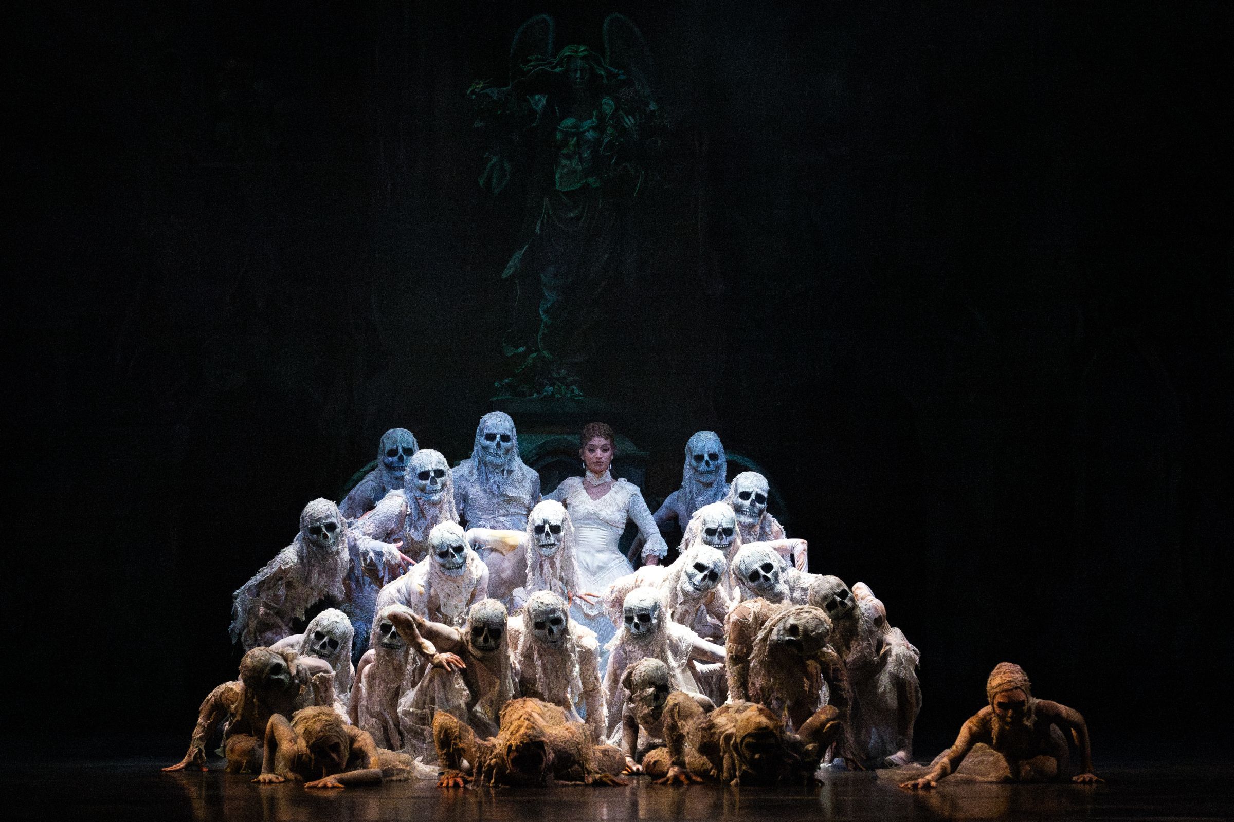 Karina González as Mother and Artists of Houston Ballet in Stanton Welch's <i>Cinderella</i> &copy; Lawrence Elizabeth Knox (2024). Courtesy of Houston Ballet.