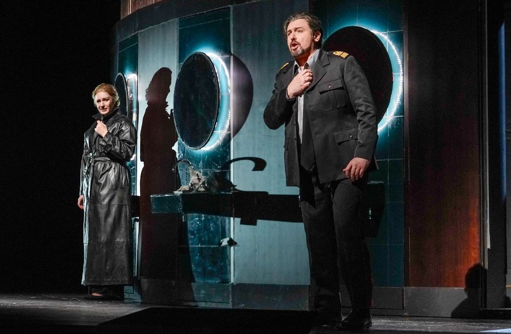 Lise Davidsen (Leonora) and Igor Golovatenko (Don Carlo) &copy; Karen Almond | Met Opera