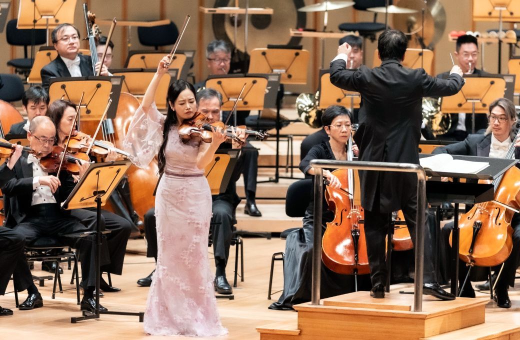 Bomsori Kim, Lan Shui and the Singapore Symphony Orchestra &copy; Chris P Lim | Singapore Symphony Orchestra