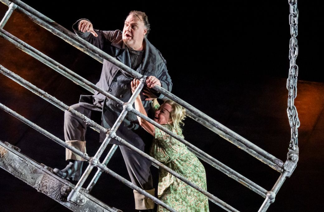 Sir Bryn Terfel (Dutchman) and Elisabet Strid (Senta) &copy; ROH | Tristram Kenton