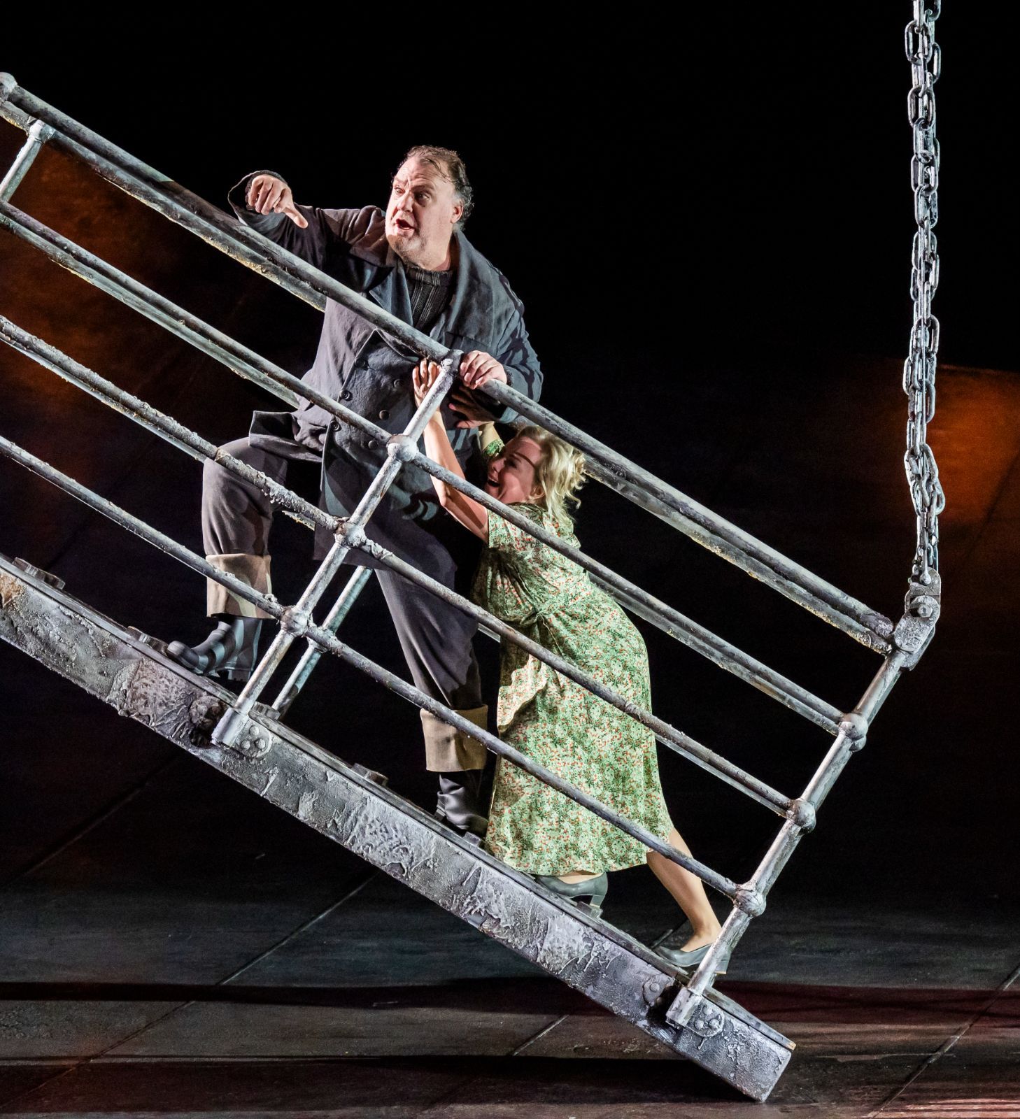 Sir Bryn Terfel (Dutchman) and Elisabet Strid (Senta) &copy; ROH | Tristram Kenton