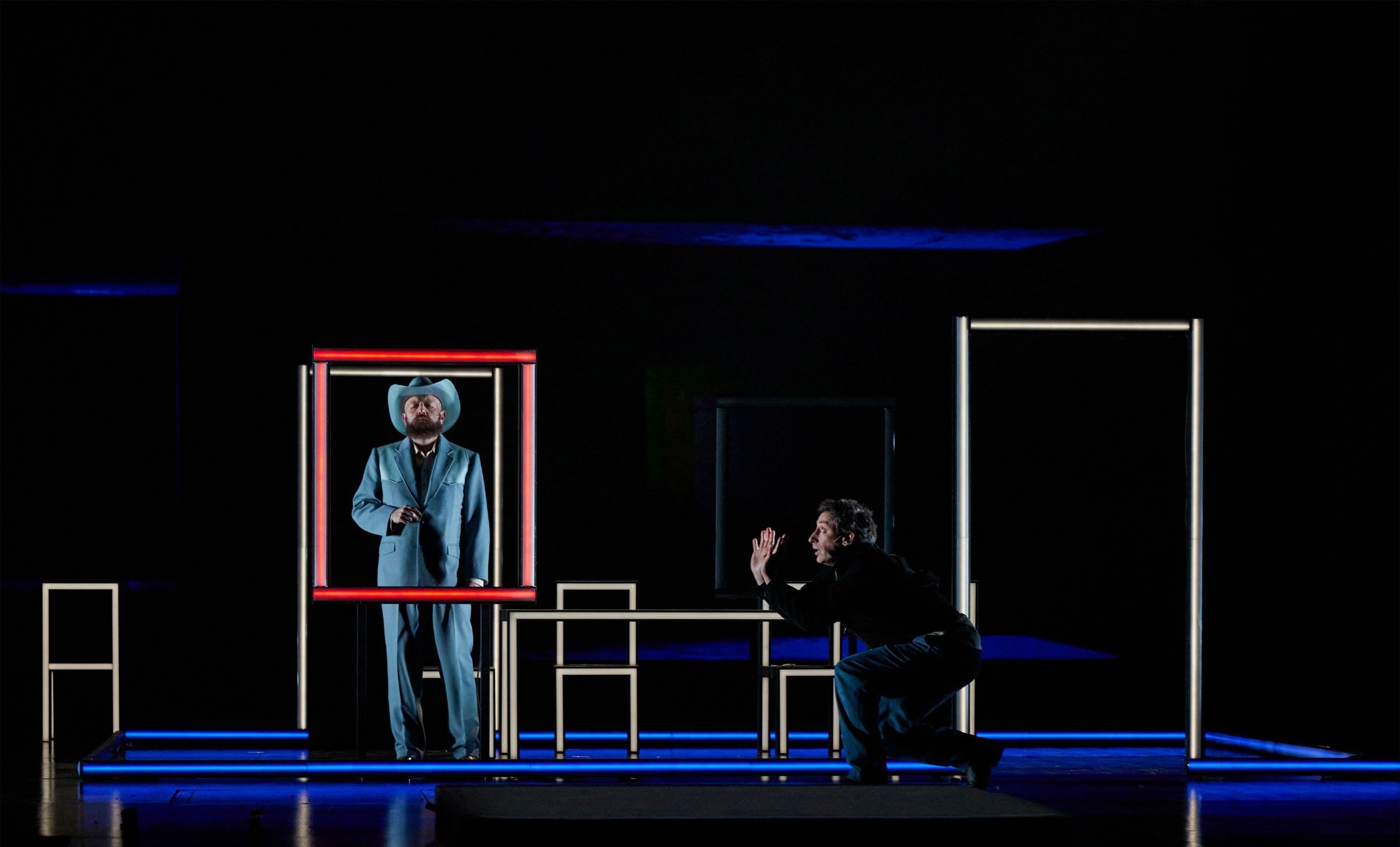 Robert Pomakov (Pollunder) und Paul Curievici (Karl Roßmann) &copy; Herwig Prammer