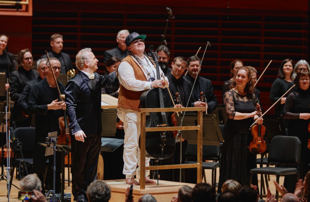 Yannick N&eacute;zet-S&eacute;guin, Cris Derksen and the Orchestre M&eacute;tropolitain de Montr&eacute;al &copy; Fran&ccedil;ois Goupil | Orchestre M&eacute;tropolitain
