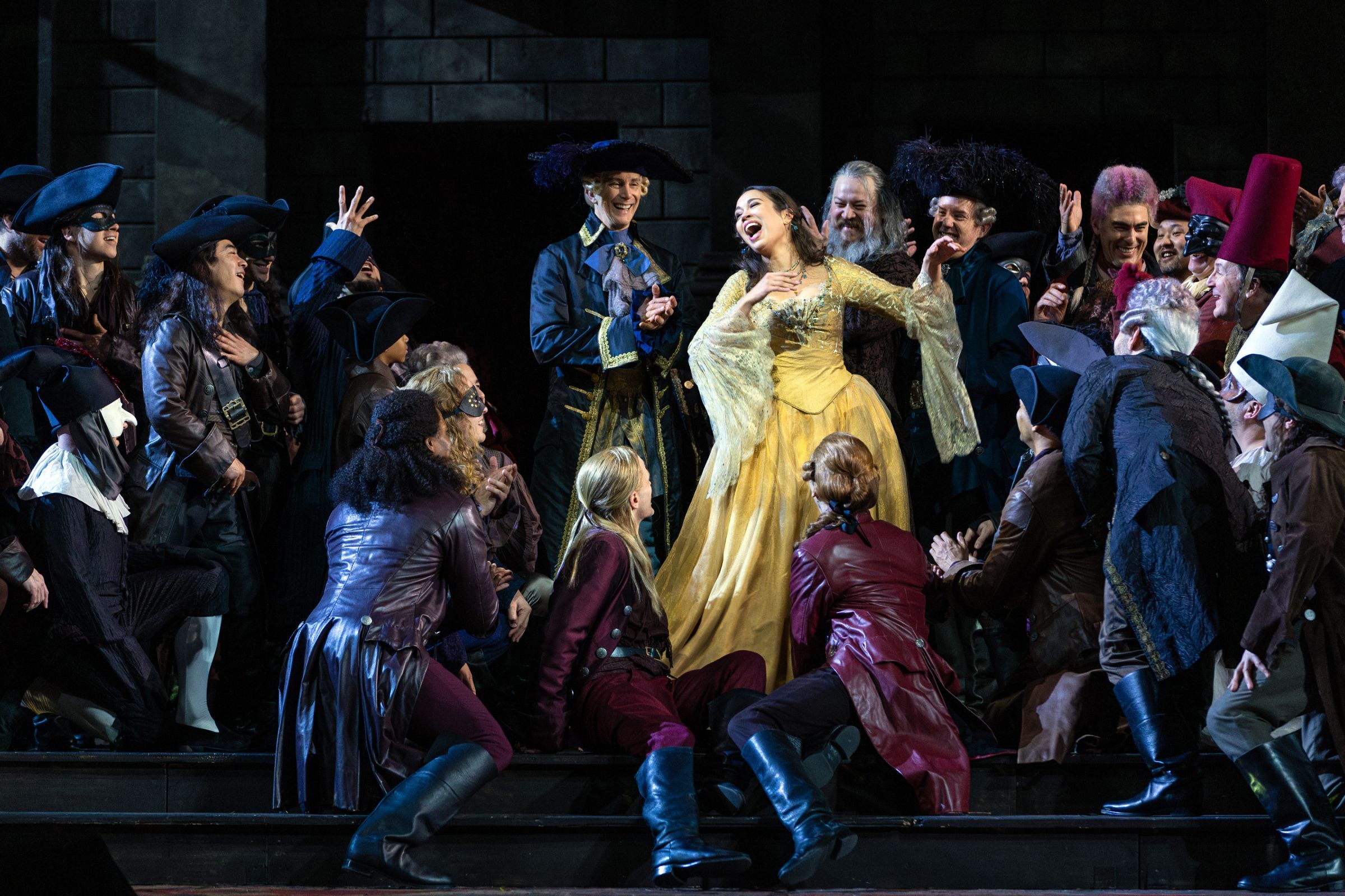 Nadine Sierra (Juliette) and ensemble © Marty Sohl | Met Opera