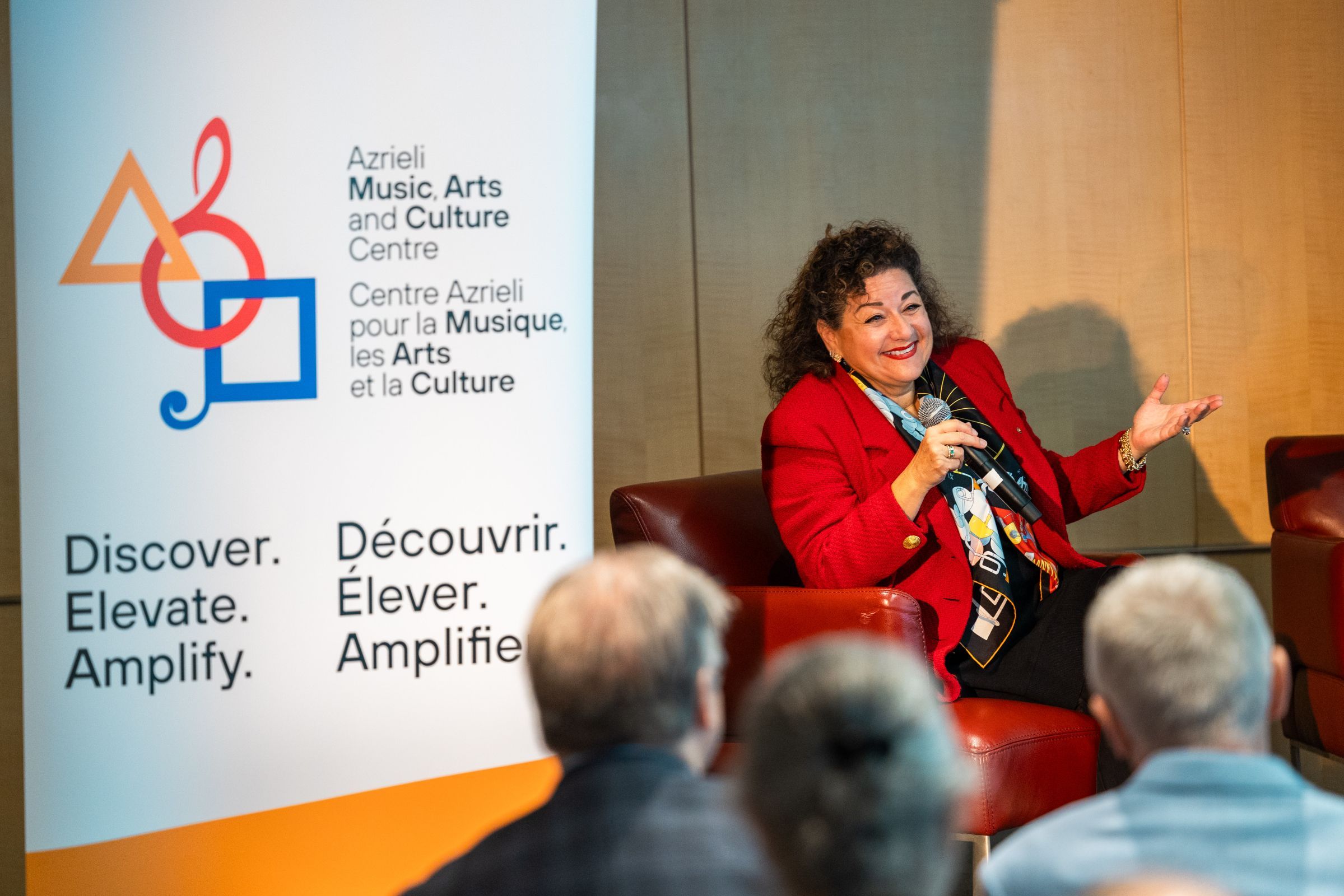 Sharon hosts the launch of the Azrieli Music, Arts and Culture Centre &copy; Danylo Bobyk