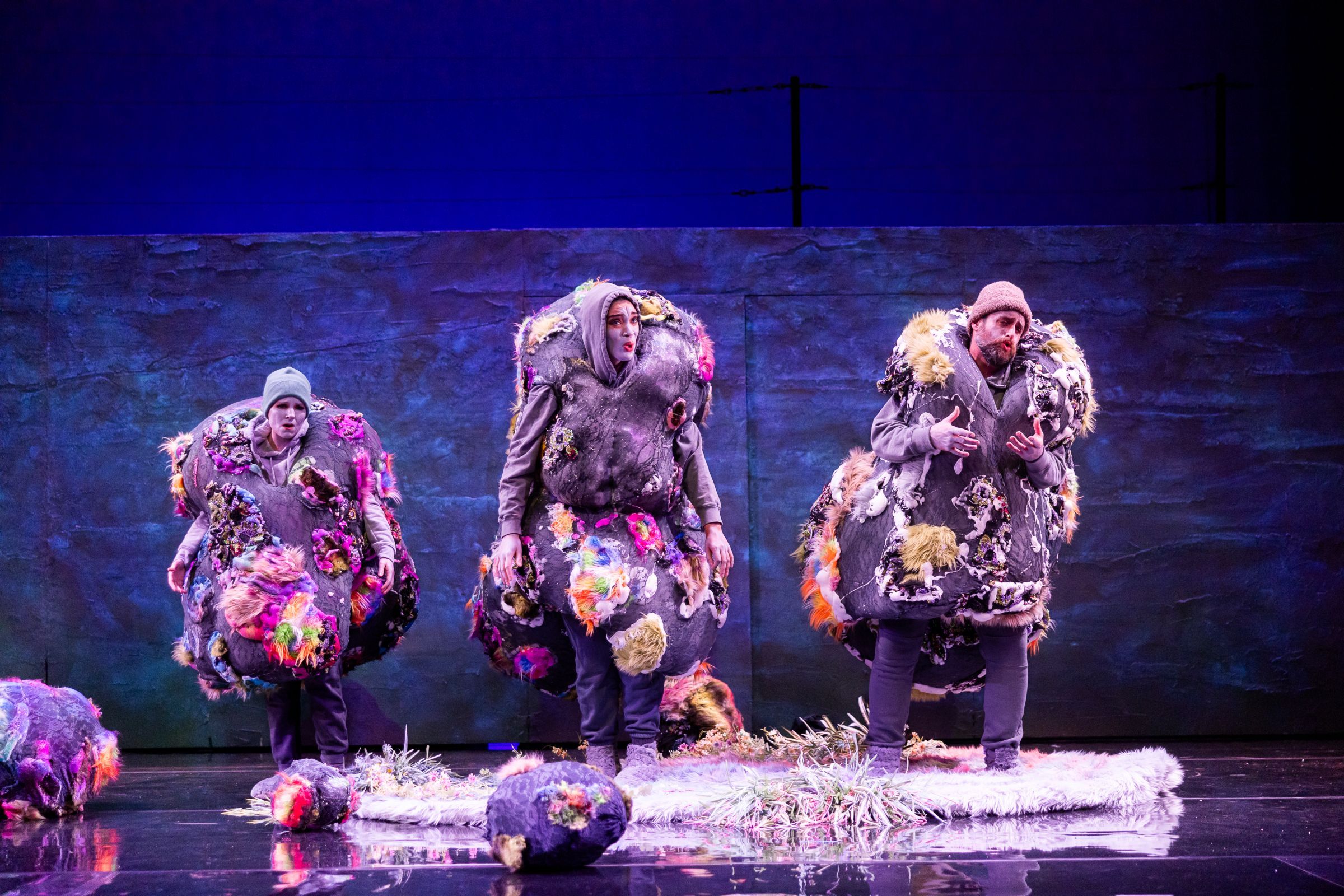 Maggie Finnegan, Alexis Peart and Neal Ferreira (Three Stones) &copy; Nile Scott Studios