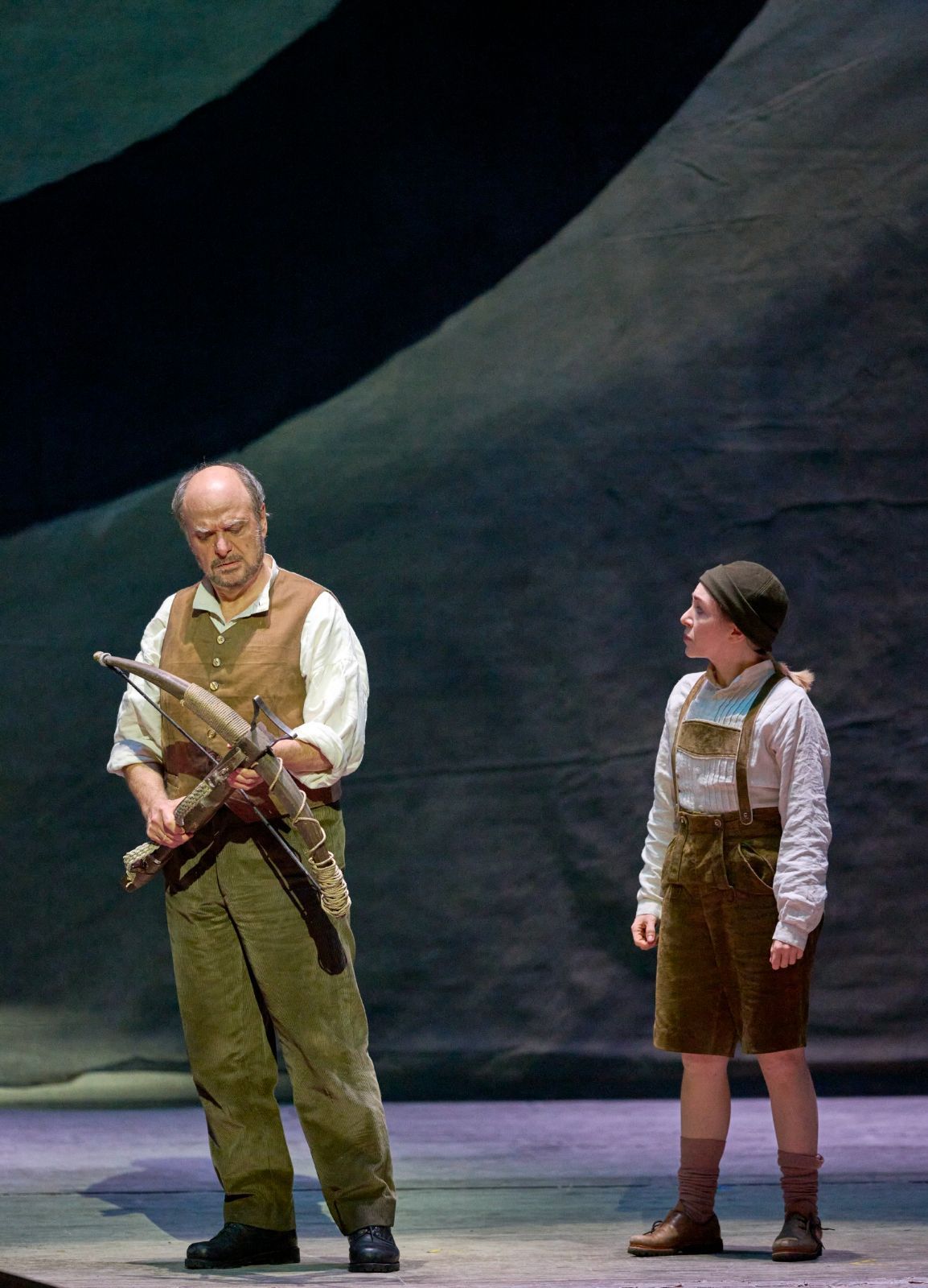 Roberto Frontali (Guillaume Tell) und Maria Nazarova (Jemmy) &copy; Wiener Staatsoper | Michael Pöhn