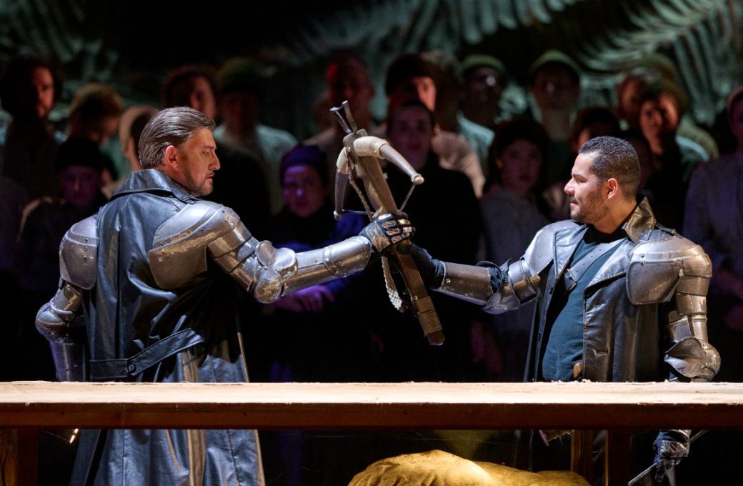 Jean Teitgen (Gesler) und Carlos Osuna (Rodolphe) &copy; Wiener Staatsoper | Michael P&ouml;hn