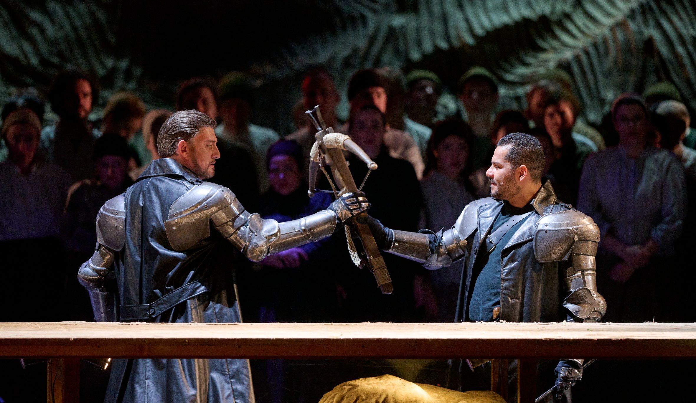 Jean Teitgen (Gesler) und Carlos Osuna (Rodolphe) &copy; Wiener Staatsoper | Michael Pöhn