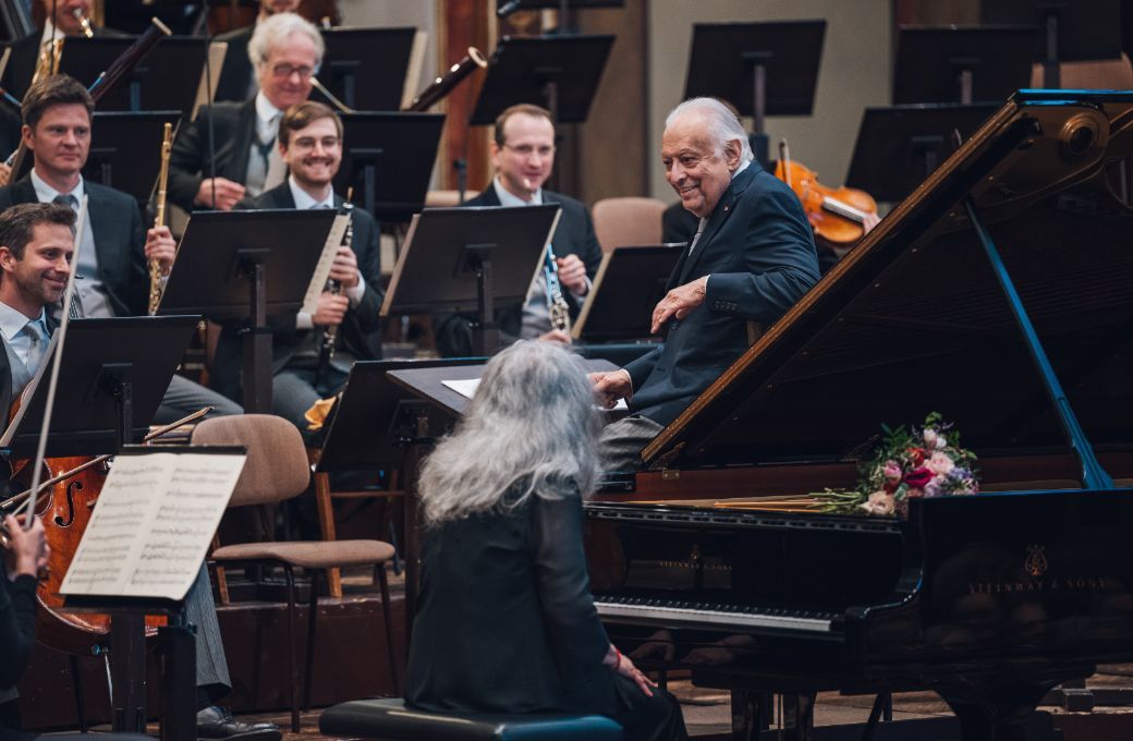 Martha Argerich, Zubin Mehta and the Vienna Philharmonic © Wiener Philharmoniker | Niklas Schnaubelt