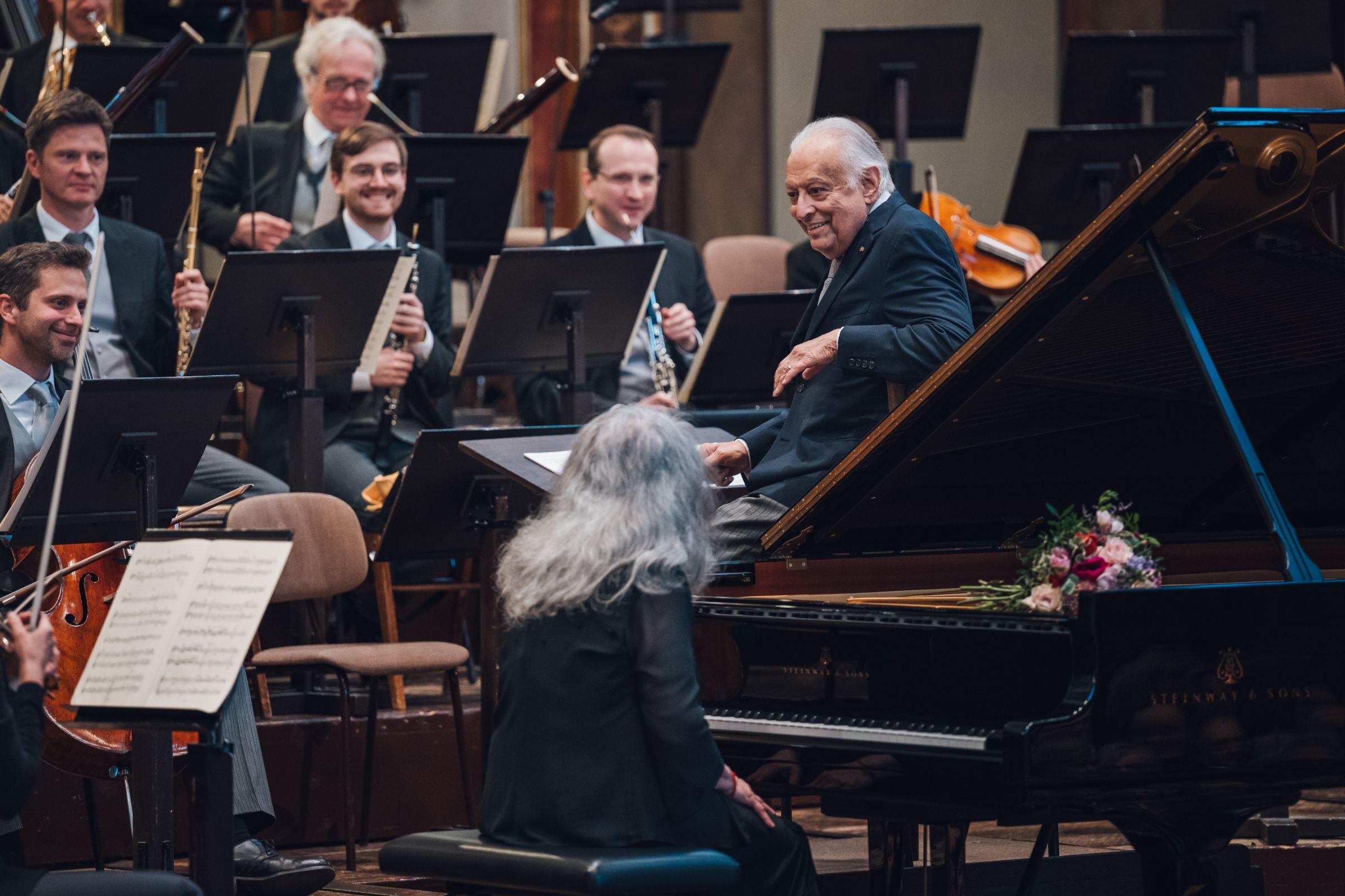 Martha Argerich, Zubin Mehta and the Vienna Philharmonic &copy; Wiener Philharmoniker | Niklas Schnaubelt