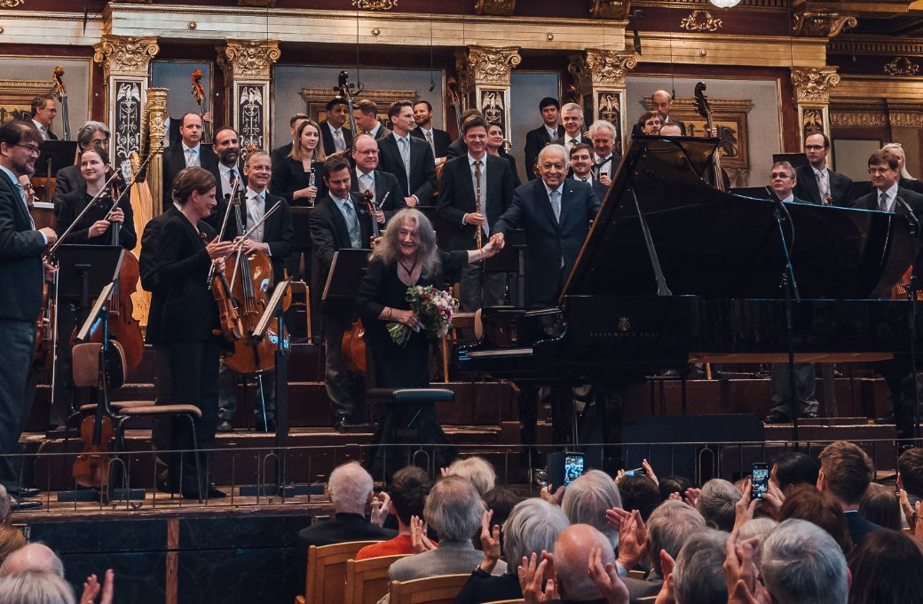 Martha Argerich, Zubin Mehta and the Vienna Philharmonic &copy; Wiener Philharmoniker | Niklas Schnaubelt