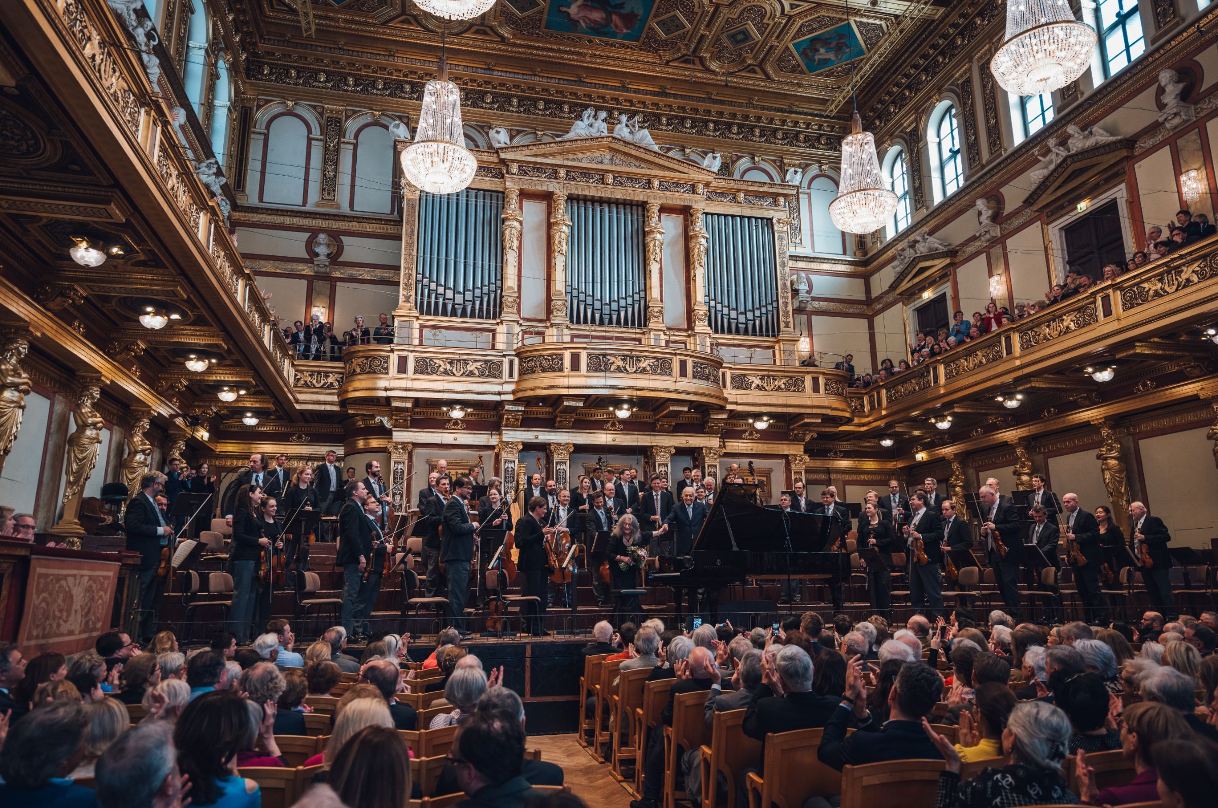 Martha Argerich, Zubin Mehta and the Vienna Philharmonic &copy; Wiener Philharmoniker | Niklas Schnaubelt
