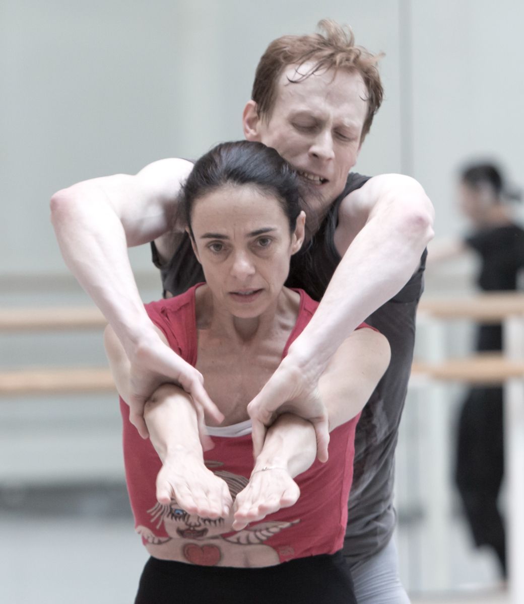 Alessandra Ferri rehearsing with Edward Watson of The Royal Ballet © Andrej Uspenski