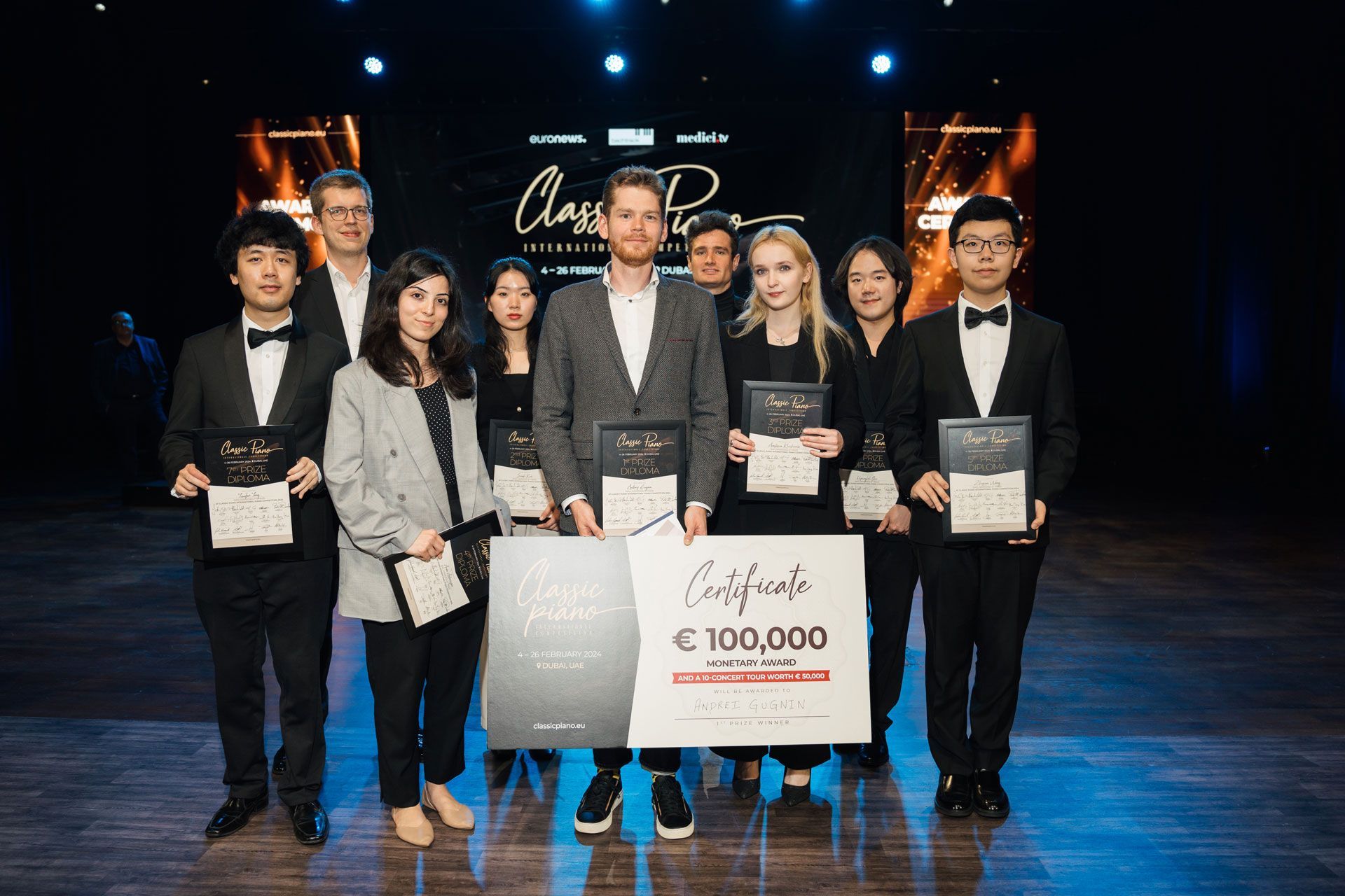 Les neuf lauréats du Concours © Dmytro Yeliseiev