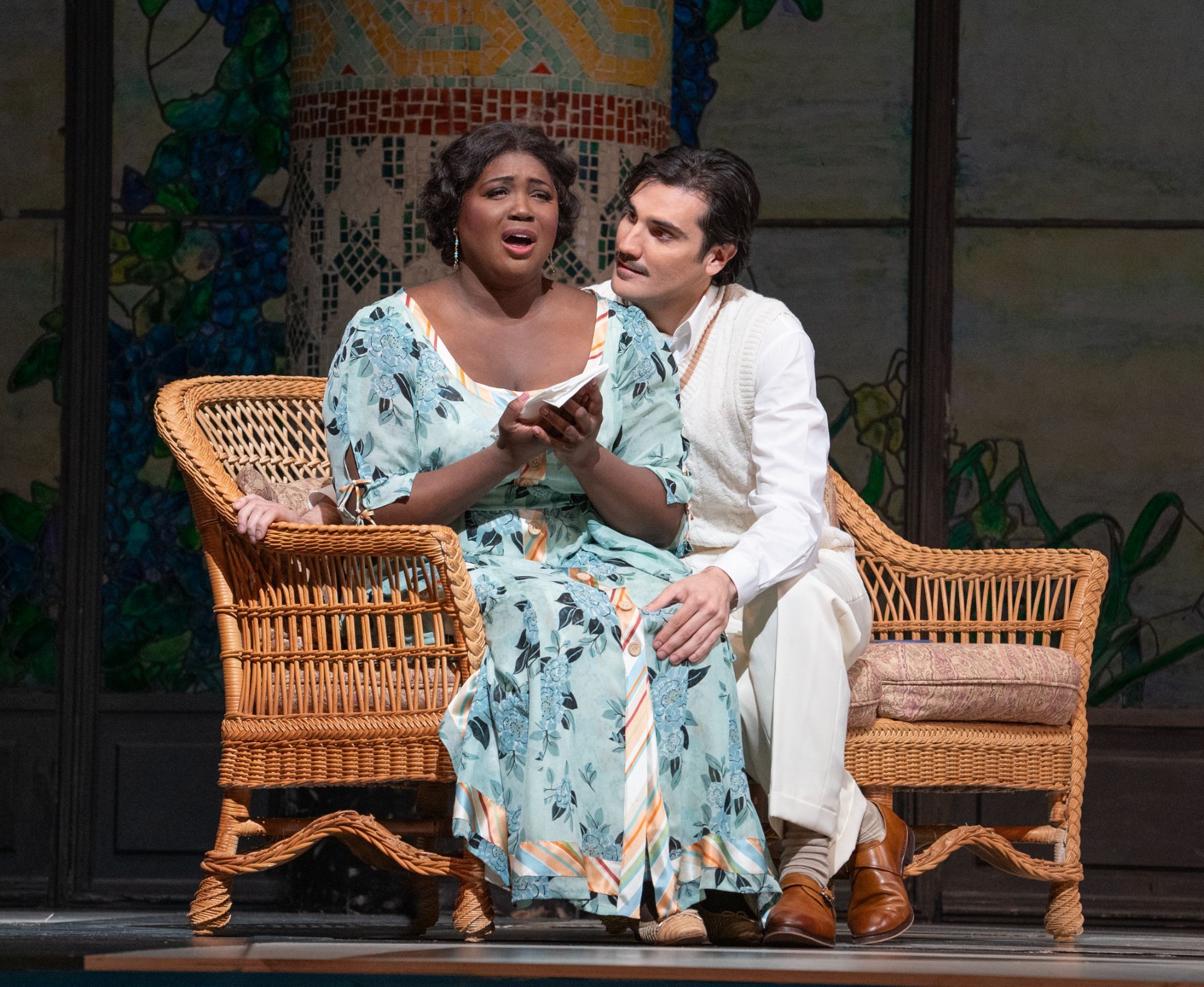 Angel Blue (Magda) and Jonathan Tetelman (Ruggero) &copy; Karen Almond | Met Opera