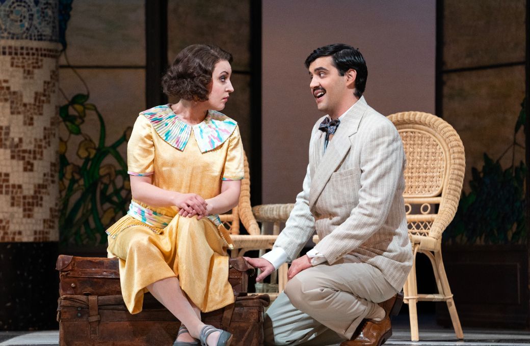 Emily Pogorelc (Lisette) and Bekhzod Davronov (Prunier) &copy; Karen Almond | Met Opera