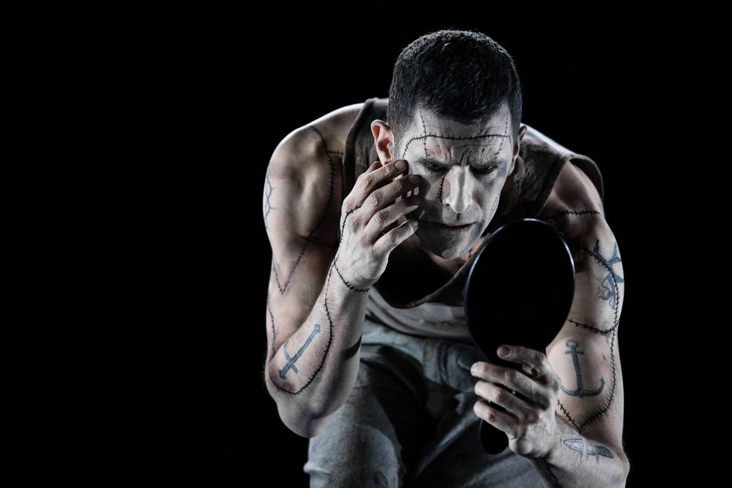 Jonathan Goddard as Frankenstein in Mark Bruce's <i>Frankenstein</i> &copy; Mark Bruce