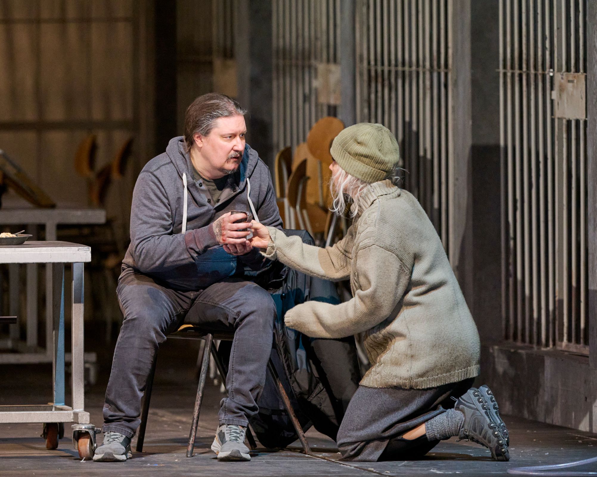 Daniel Frank (Parsifal) and Elīna Garanča (Kundry) &copy; Wiener Staatsoper | Michael Pöhn