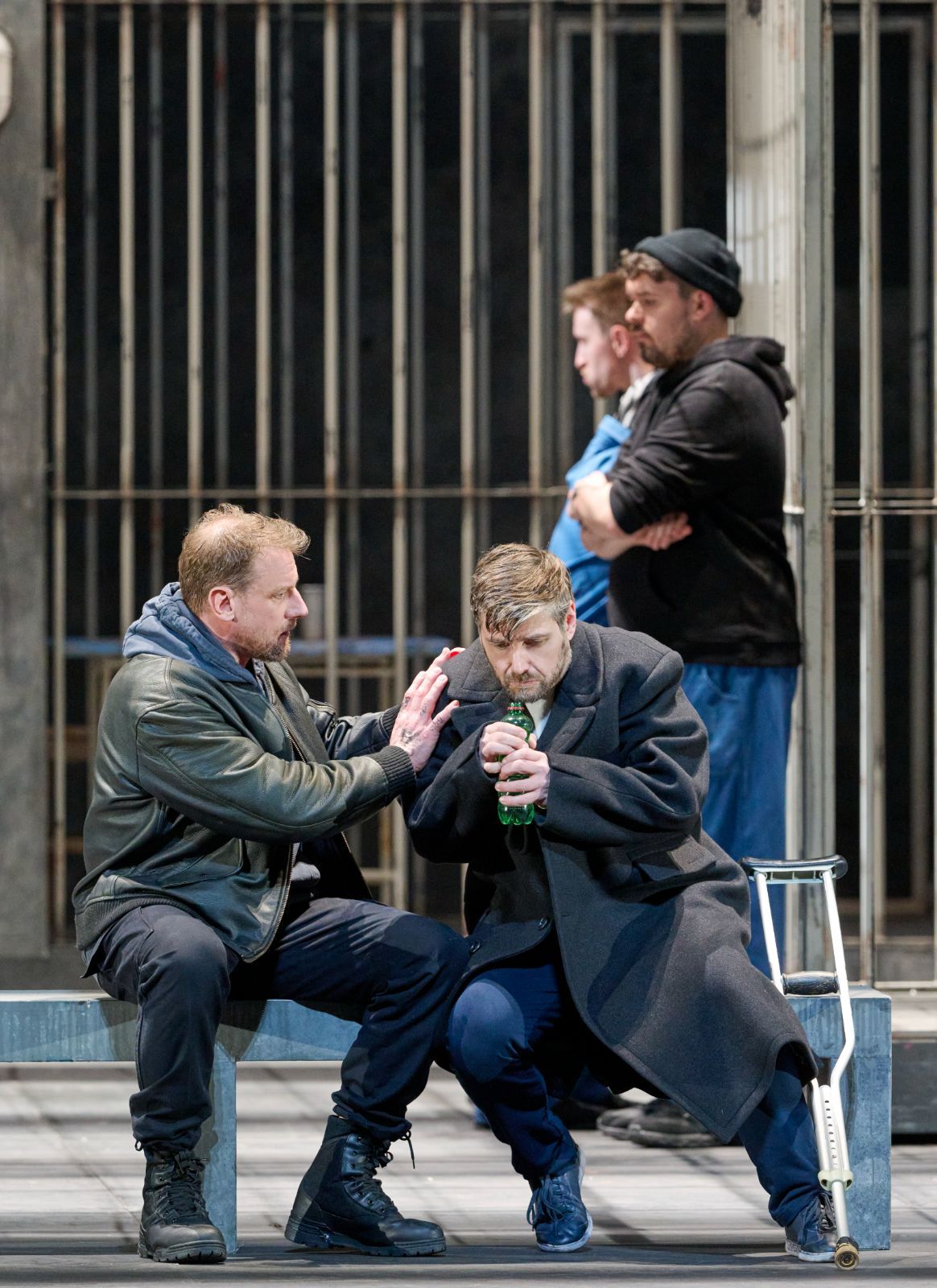 Günther Groissböck (Gurnemanz) and Michael Nagy (Amfortas) &copy; Wiener Staatsoper | Michael Pöhn