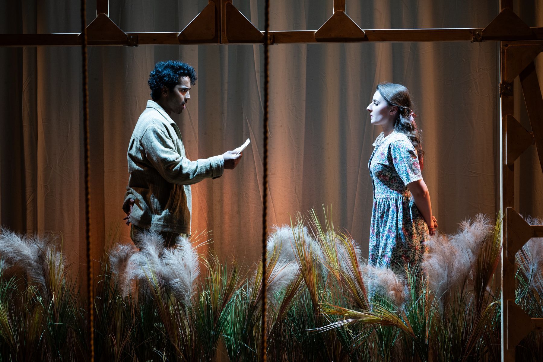 Edwin Joseph (Onegin) and Emily Margevich (Tatyana) &copy; Russ Rowland