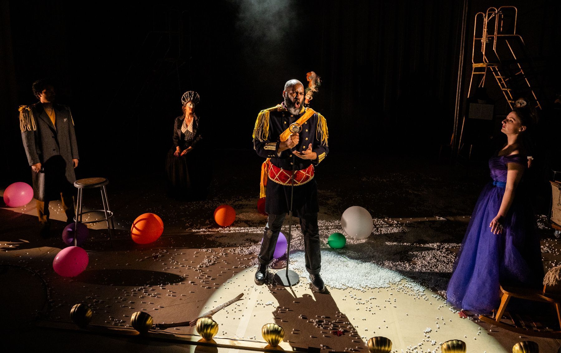 Shannon Delijani (Larina), Lloyd Reshard (Gremin) and Emily Margevich (Tatyana) &copy; Russ Rowland