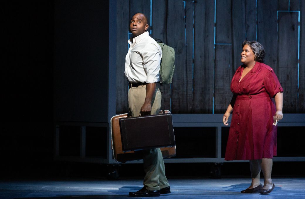 Ryan Speedo Green (Charles) and Latonia Moore (Billie) &copy; Marty Sohl | Met Opera