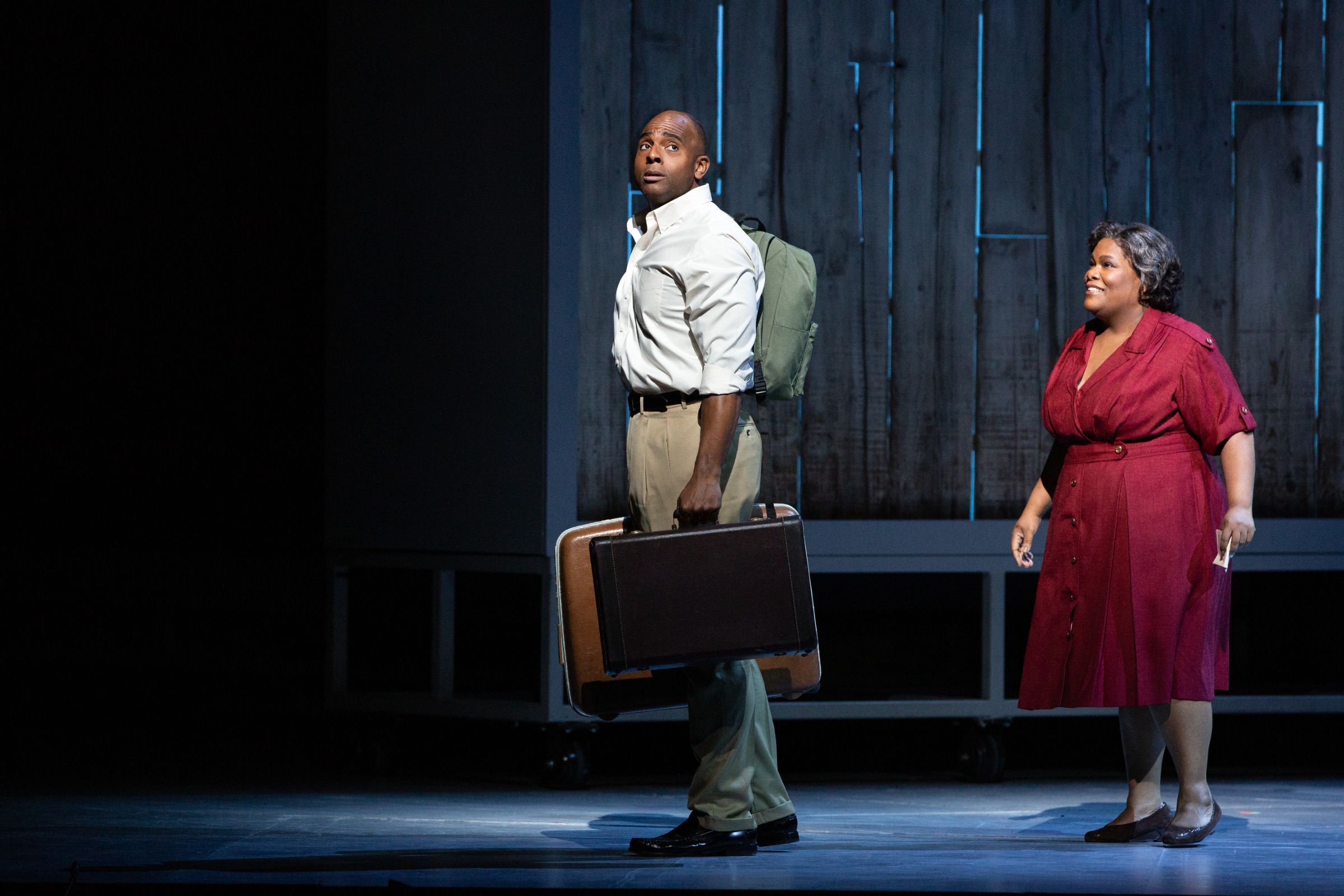 Ryan Speedo Green (Charles) and Latonia Moore (Billie) &copy; Marty Sohl | Met Opera