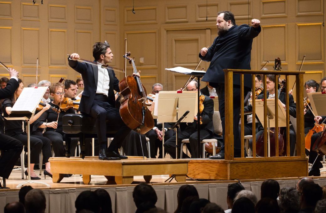 Gautier Capuçon with Andris Nelsons and the Boston Symphony Orchestra © Hilary Scott