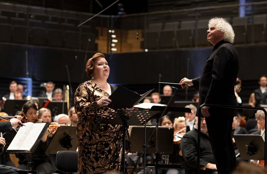 Jamie Barton und Simon Rattle &copy; BR | Astrid Ackermann