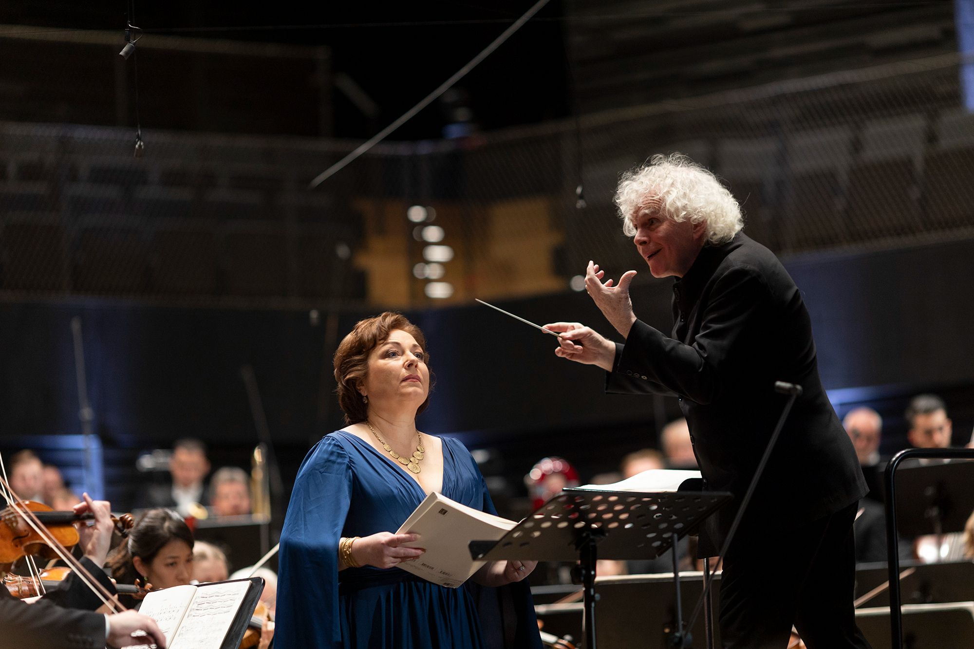 Dorothea Röschmann und Simon Rattle © BR | Astrid Ackermann