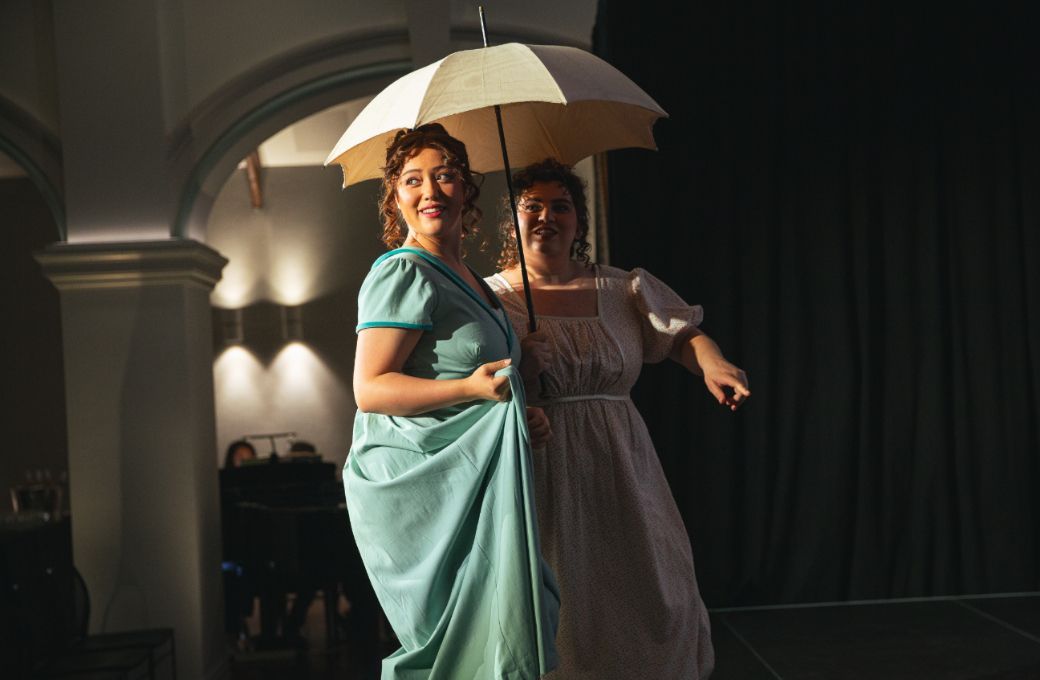 Sarah Mileham (Maria) and Michaela Cadwgan (Julia) &copy; Lewis Ferris