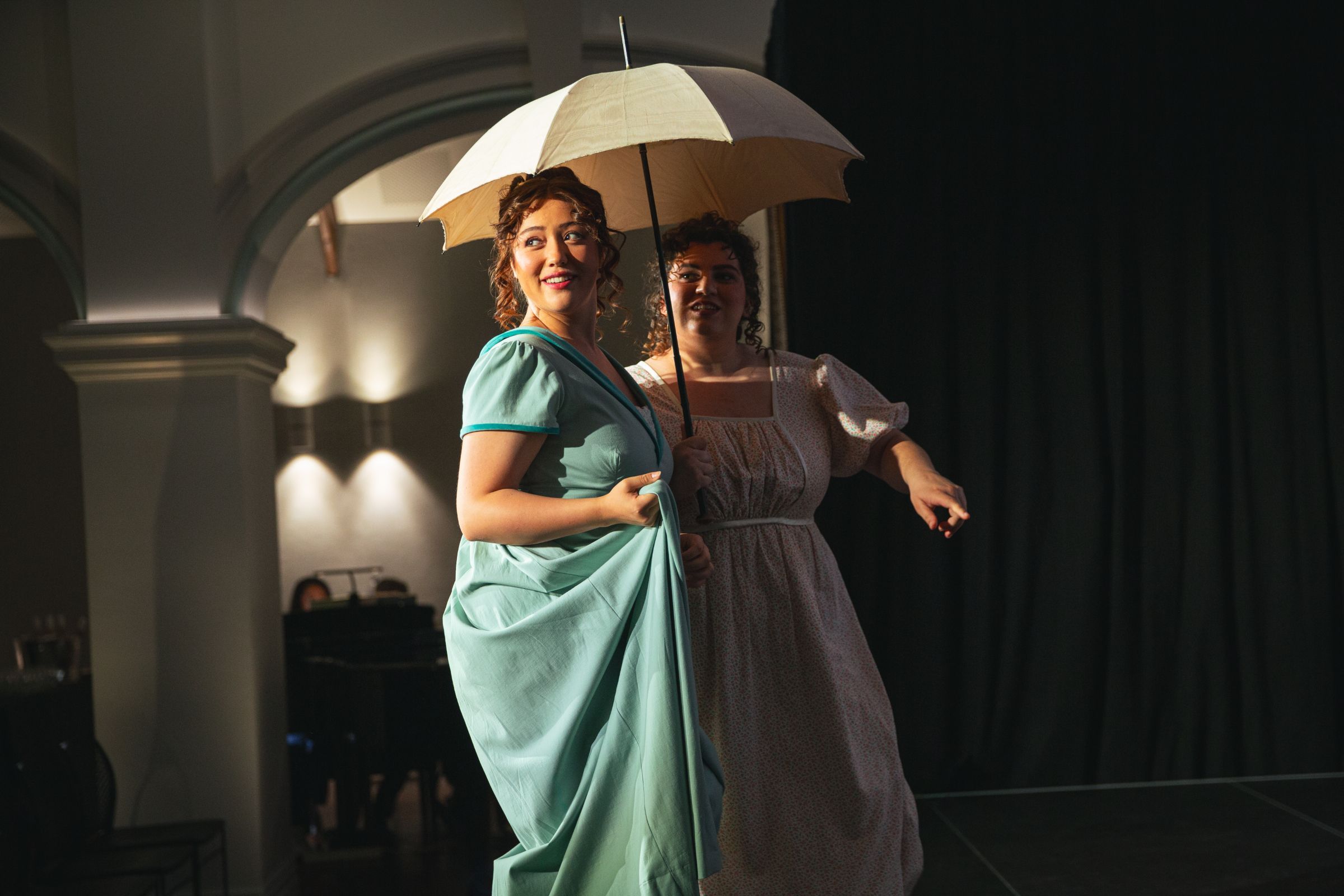 Sarah Mileham (Maria) and Michaela Cadwgan (Julia) &copy; Lewis Ferris