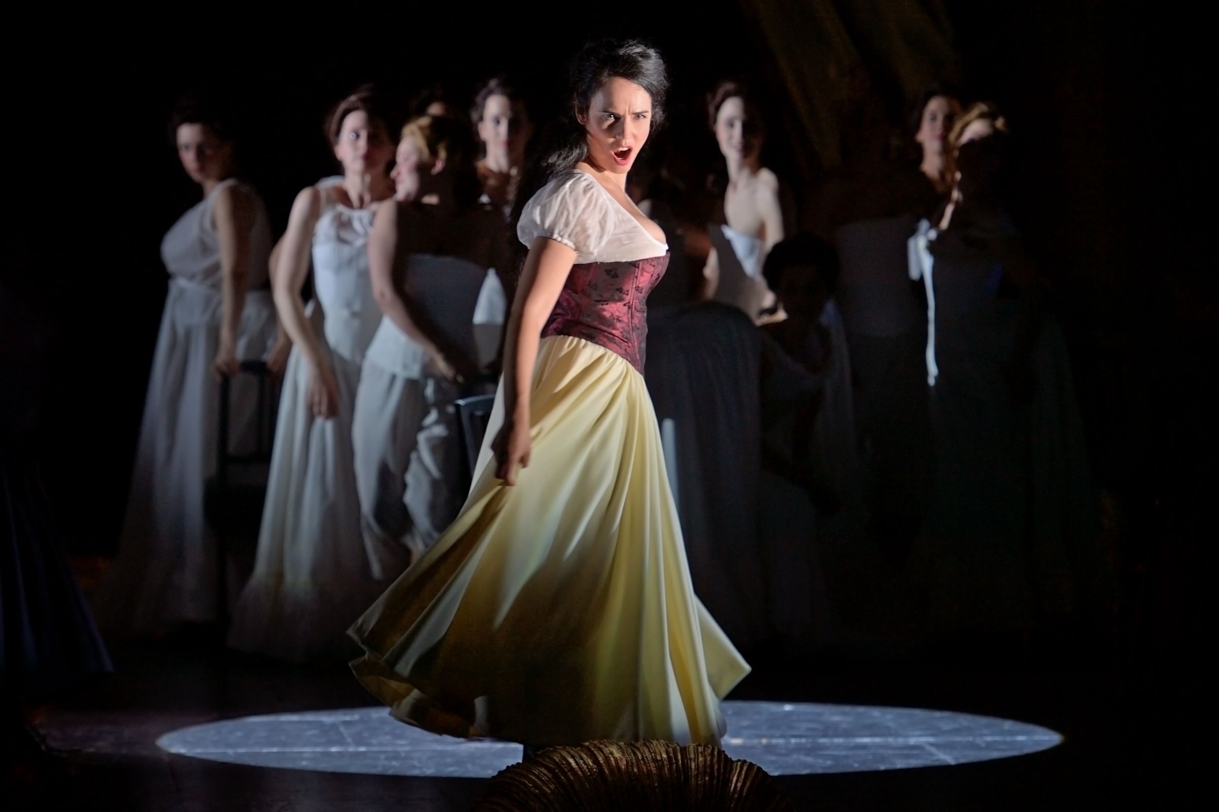 Gaëlle Arquez as Carmen in Andreas Homoki’s production &copy; Opéra Comique | Stefan Brion (2023)