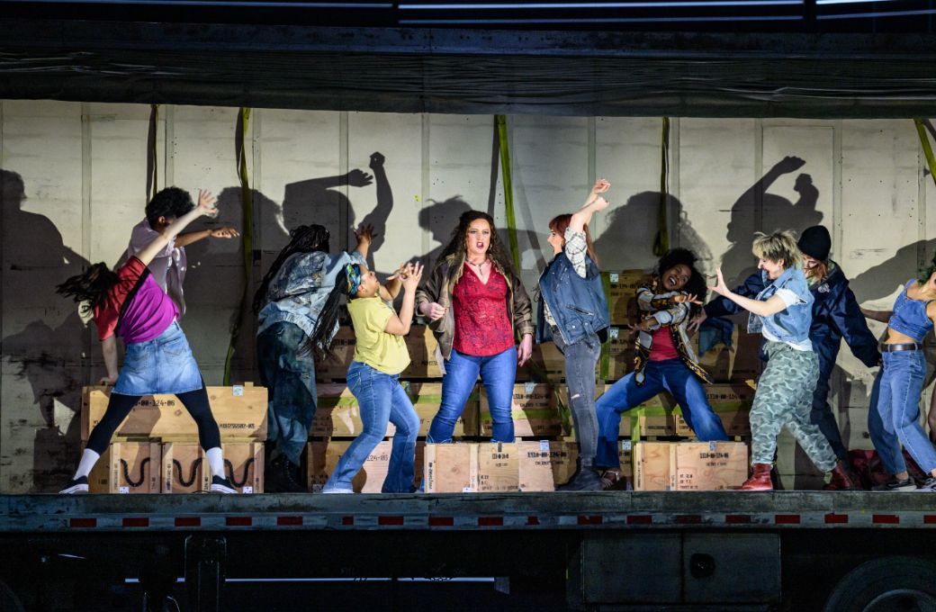 Cl&eacute;mentine Margaine (Carmen) and ensemble &copy; Nina Wurtzel | Met Opera