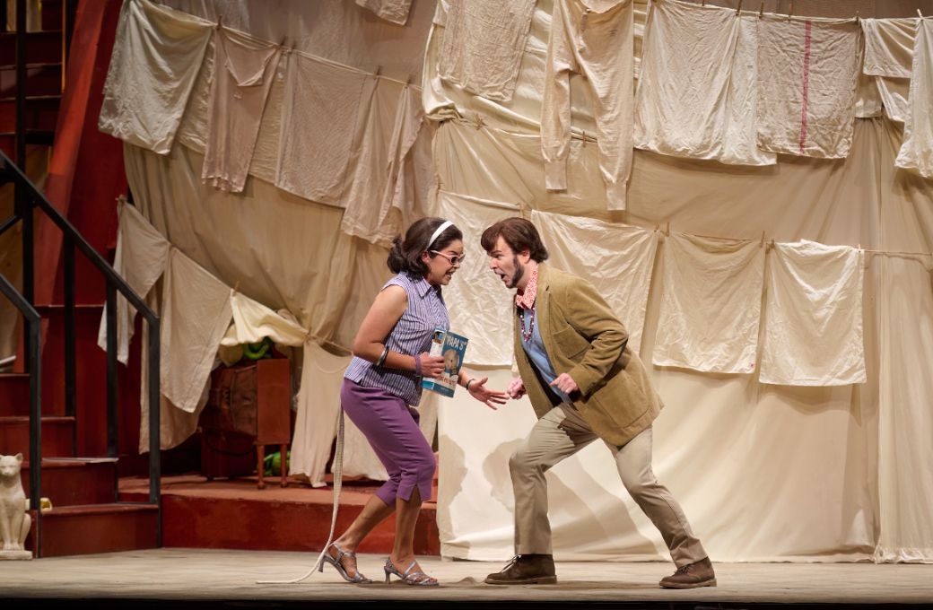 Simone Osborne (Norina) and Joshua Hopkins (Malatesta) © Michael Cooper