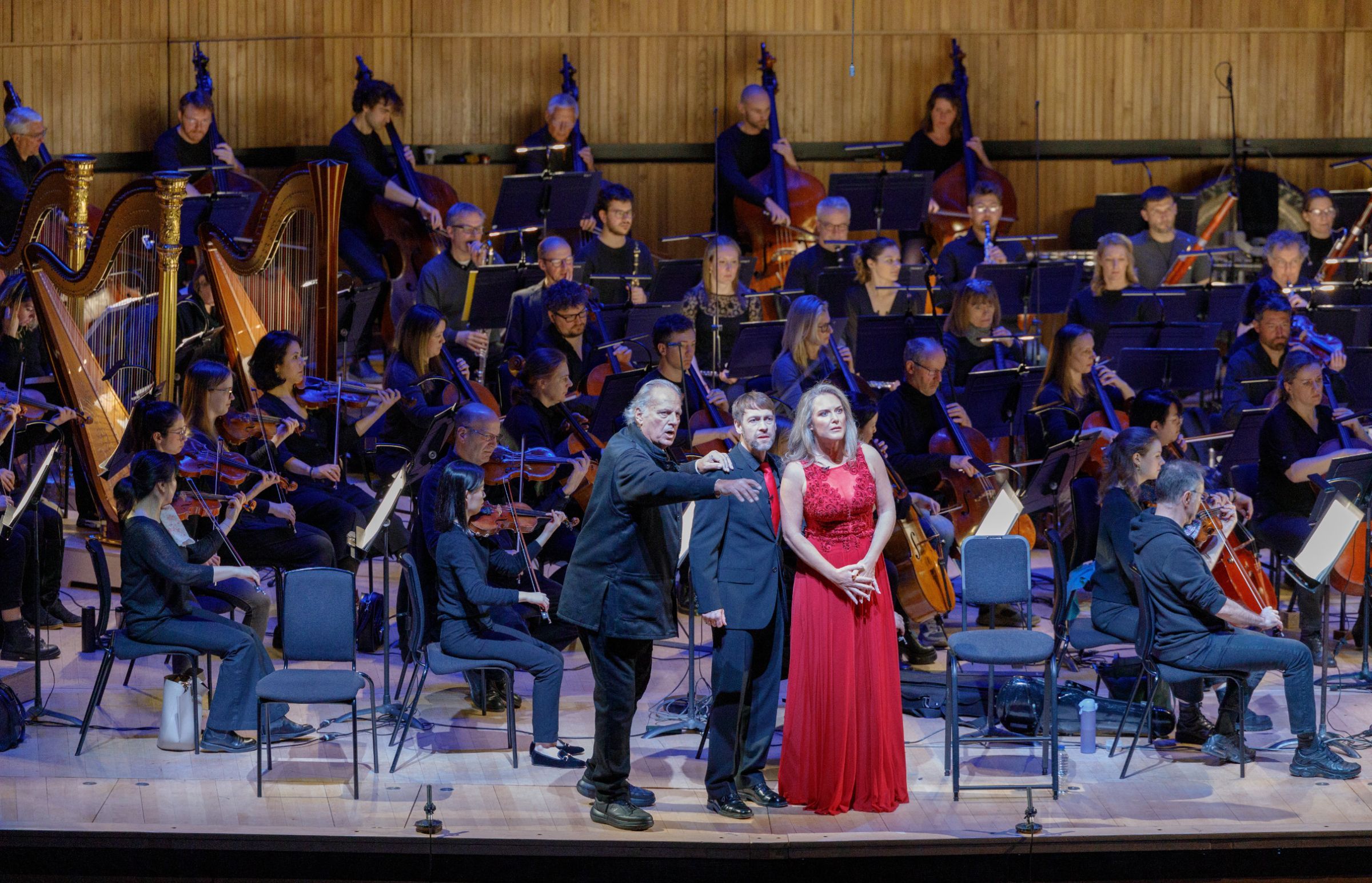 Albert Dohmen, Günter Papendell and Sinéad Campbell-Wallace &copy; London Philharmonic Orchestra