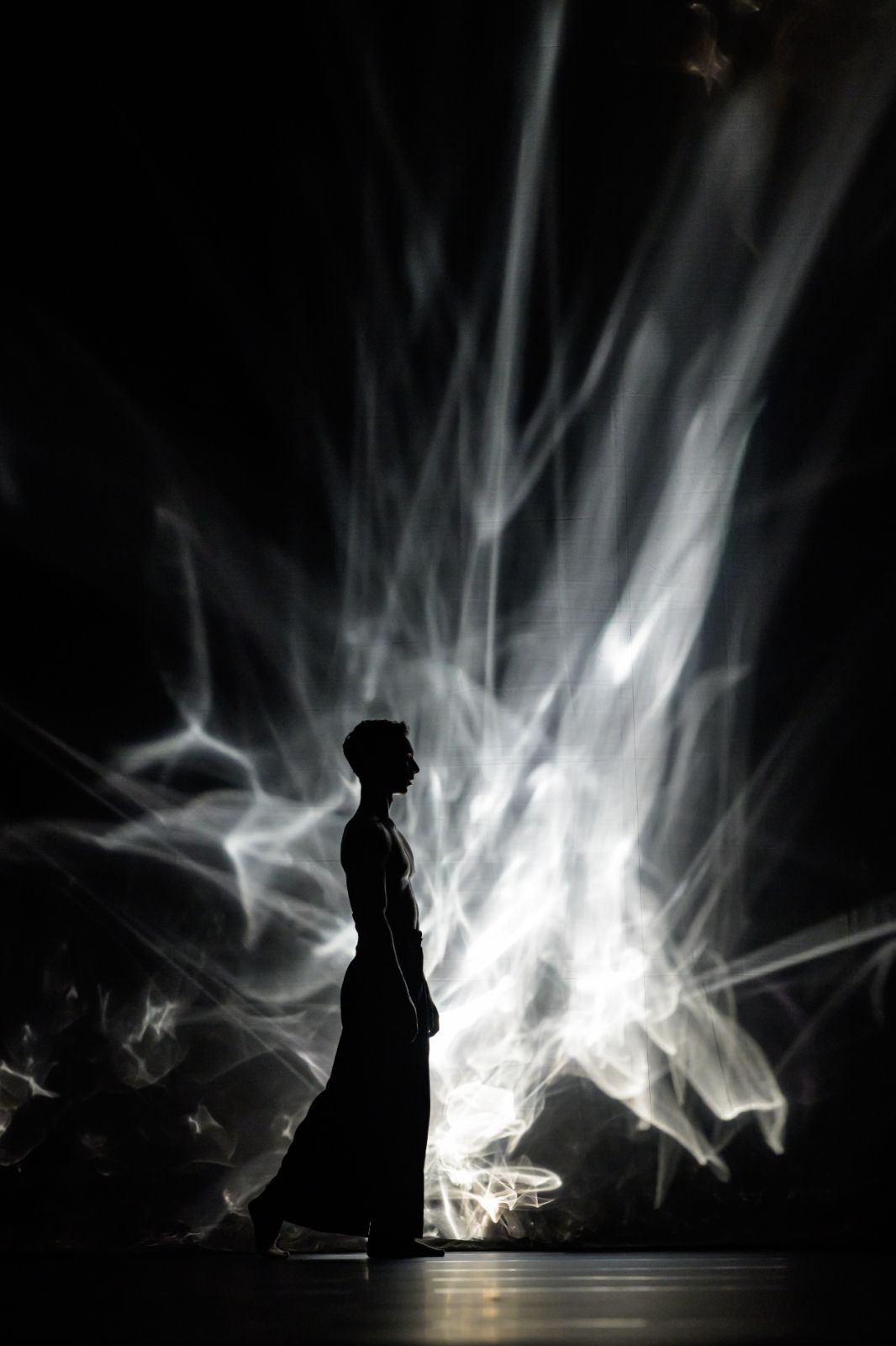 Anthony Tette in Crystal Pite's <i>Angels' Atlas</i> &copy; Serghei Gherciu